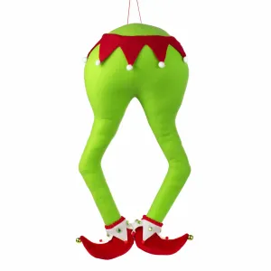 22" Plush Christmas Monster Elf Legs with Hanger