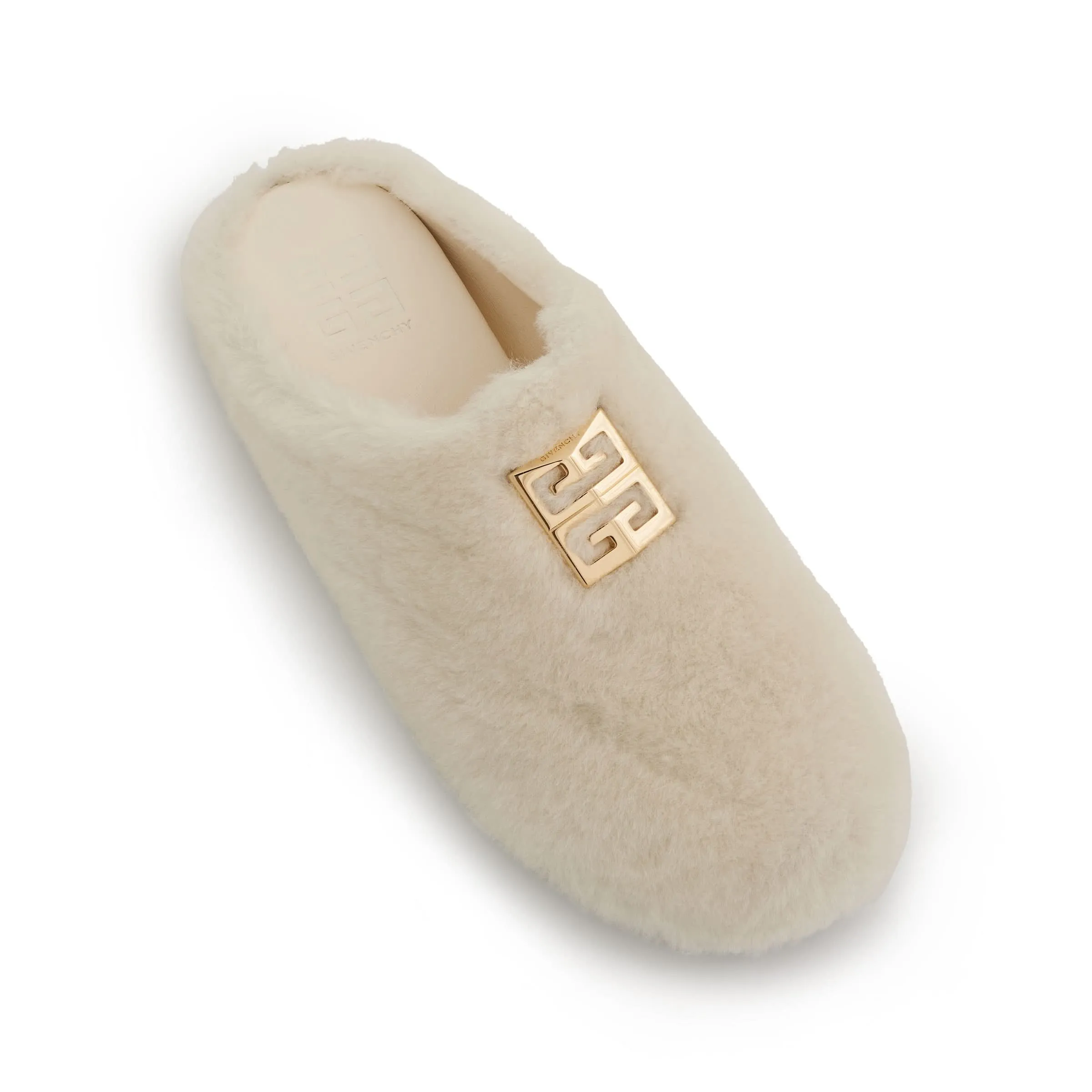 4G Shearling Slip On in Ivory