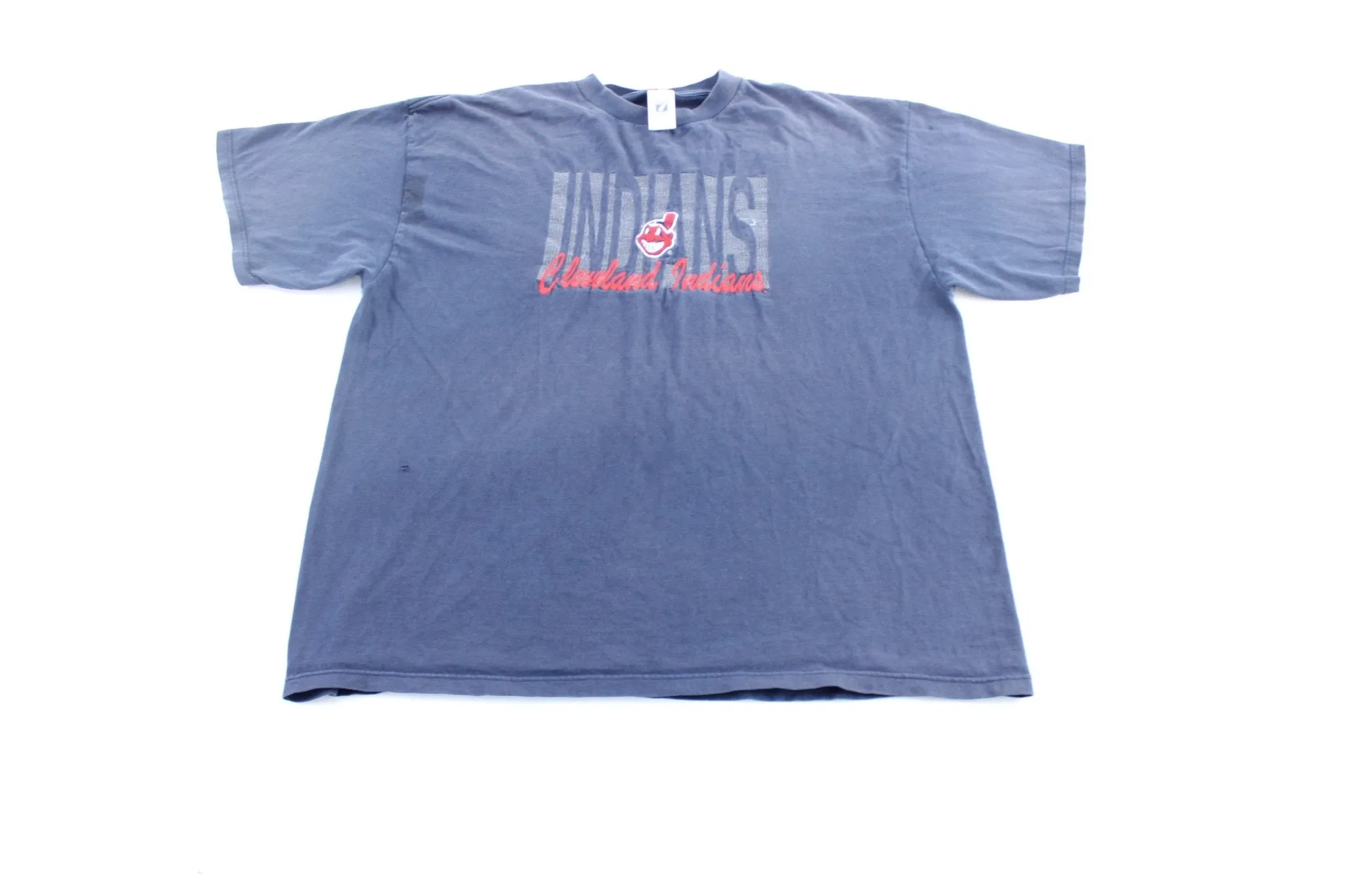 90's Cleveland Indians Embroidered Baseball T-Shirt