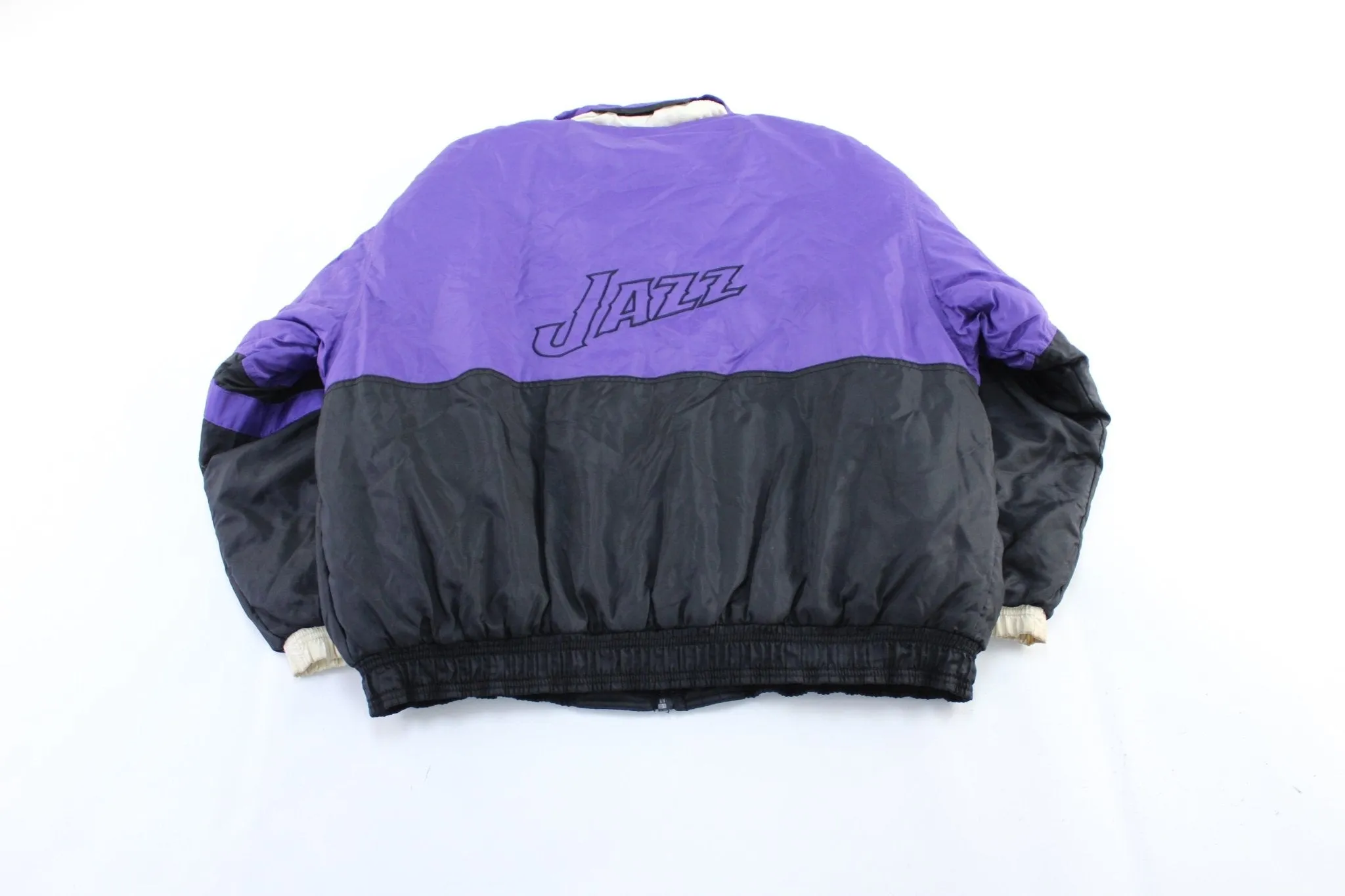 90's Utah Jazz Embroidered Starter Zip Up Jacket