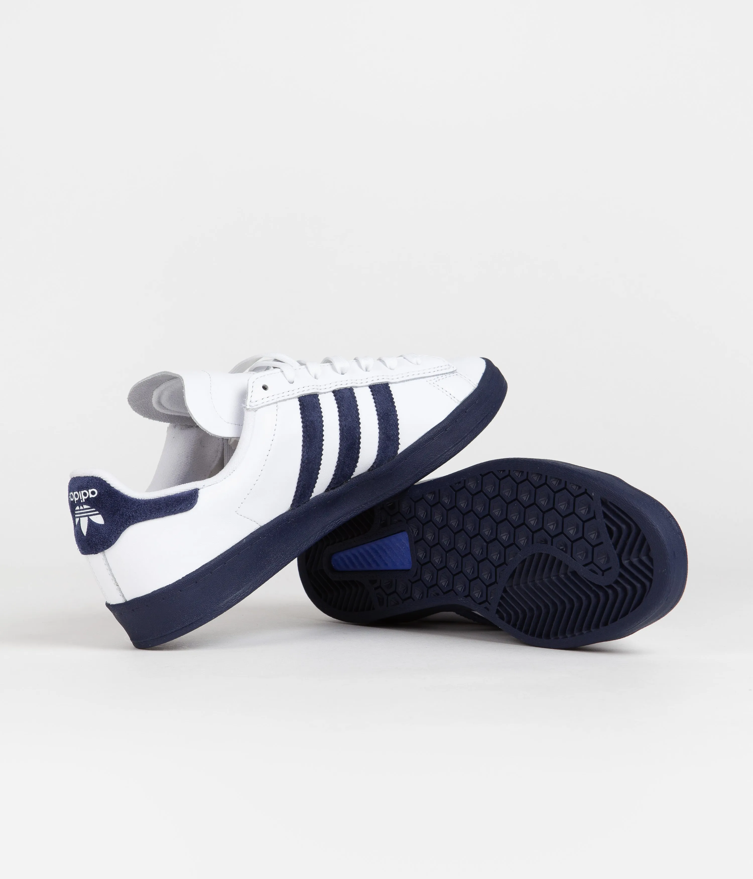 Adidas Campus ADV Shoes - FTWR White / Collegiate Navy / Bluebird