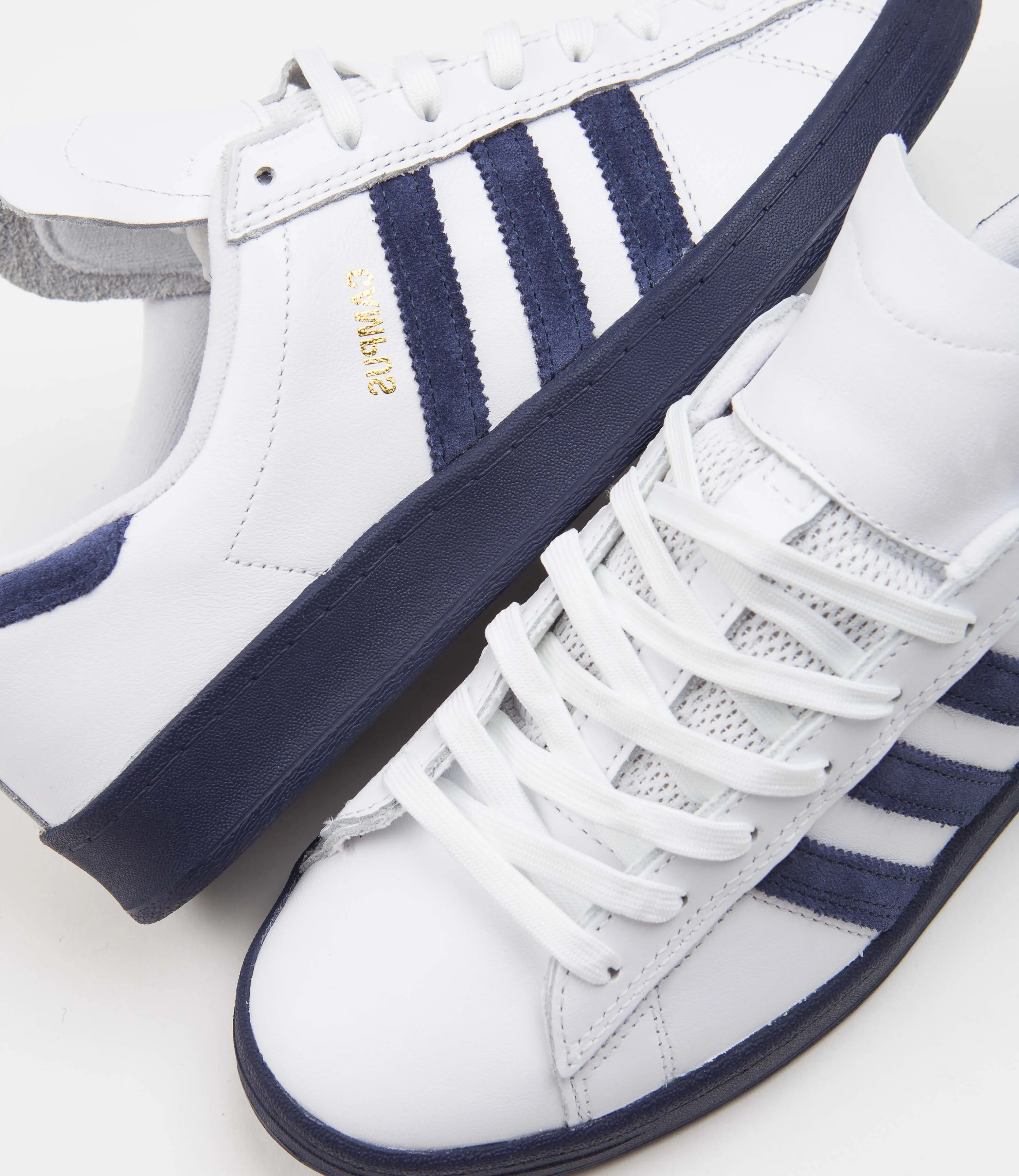 Adidas Campus ADV Shoes - FTWR White / Collegiate Navy / Bluebird