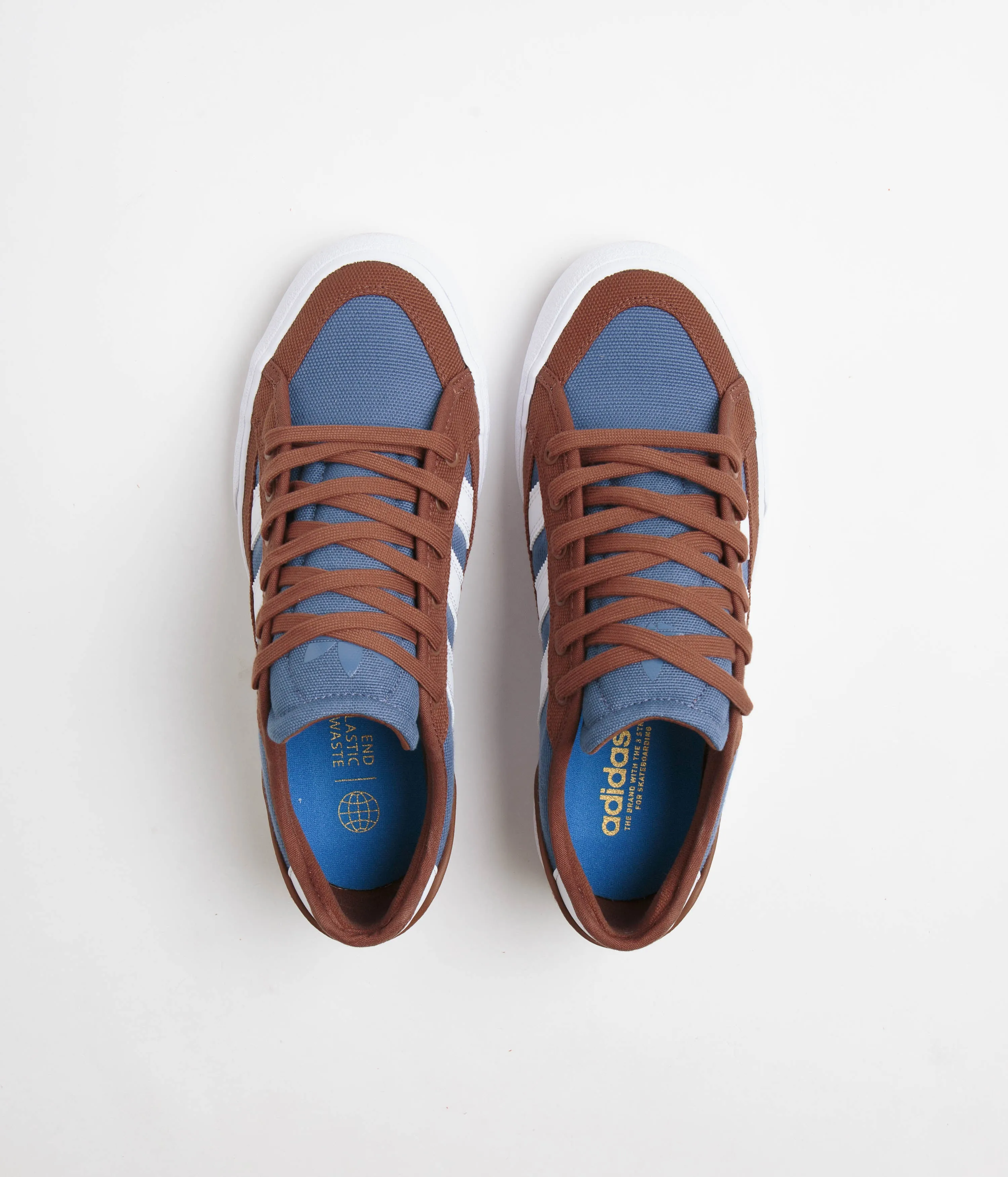 Adidas Court TNS Premiere Shoes - Brown / FTWR White / Crew Blue