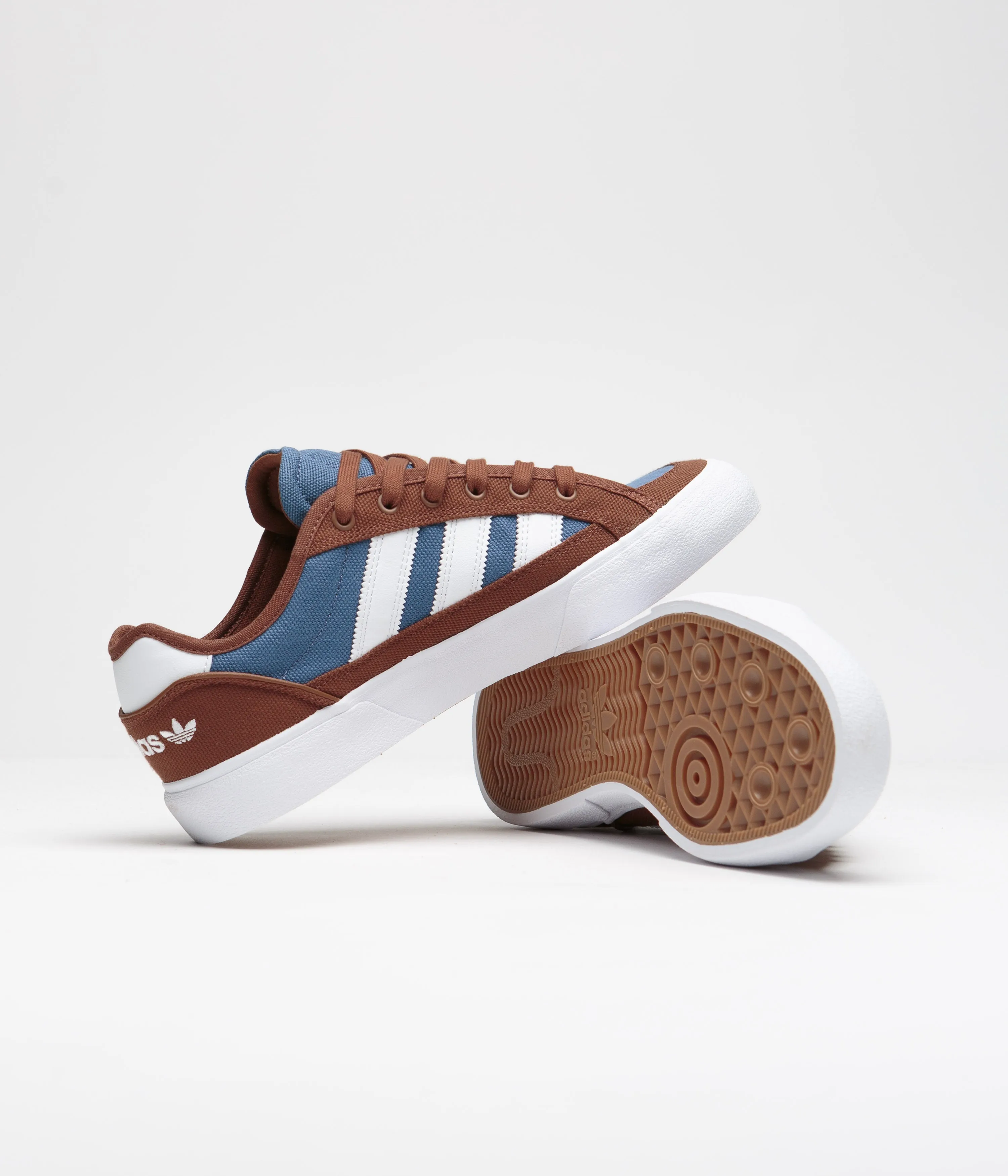 Adidas Court TNS Premiere Shoes - Brown / FTWR White / Crew Blue