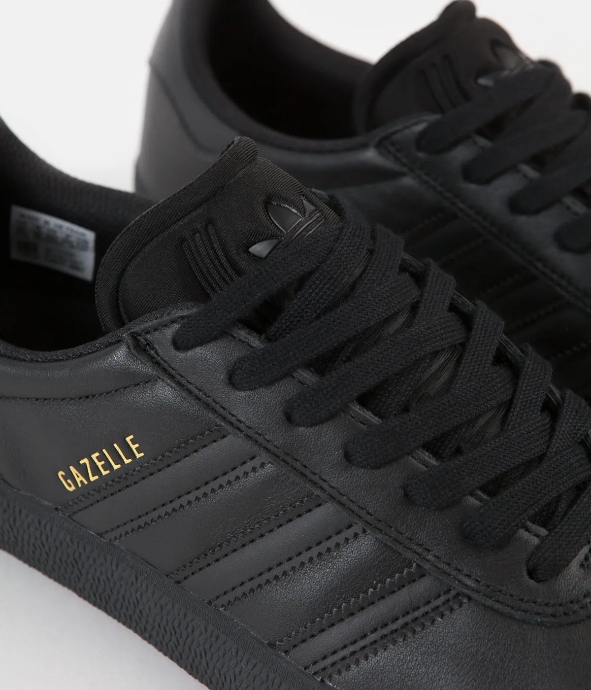 Adidas Gazelle ADV Shoes - Core Black / Core Black / Gold Metallic