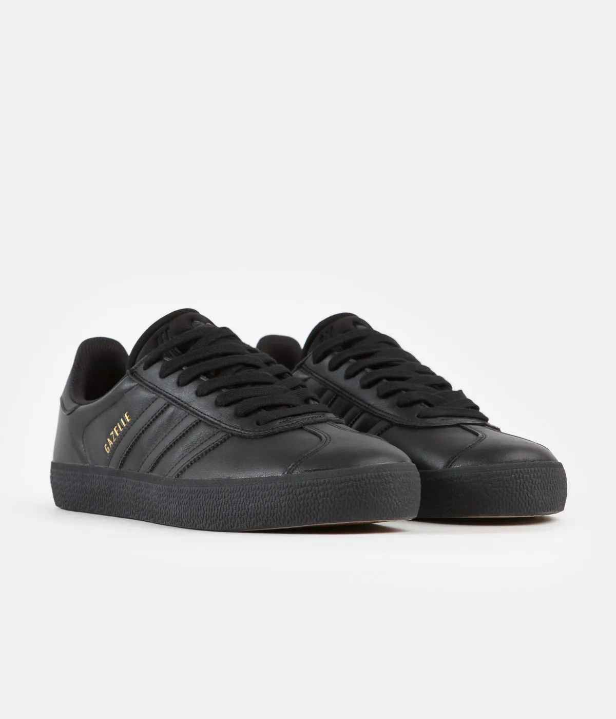 Adidas Gazelle ADV Shoes - Core Black / Core Black / Gold Metallic