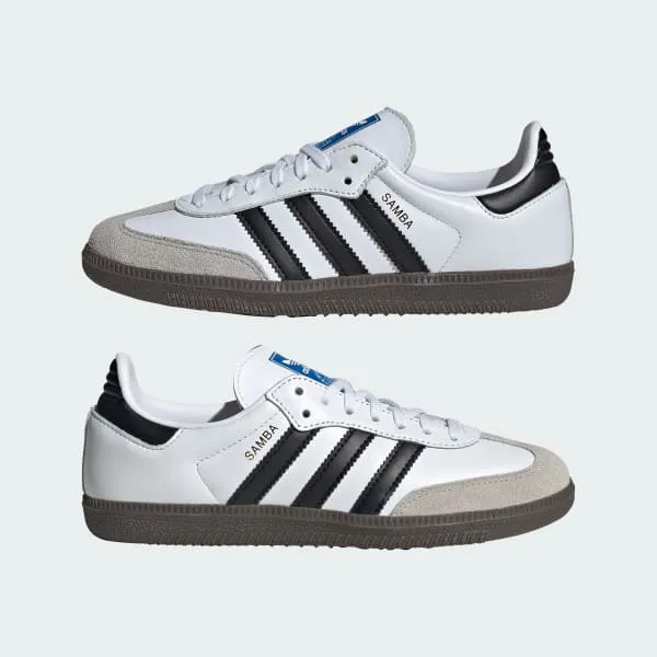 Adidas Kids' Samba Og Shoes - Cloud White / Core Black / Gum