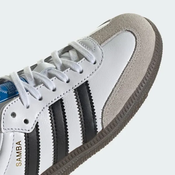 Adidas Kids' Samba Og Shoes - Cloud White / Core Black / Gum