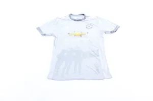 Adidas Logo Manchester United Grey Soccer Jersey