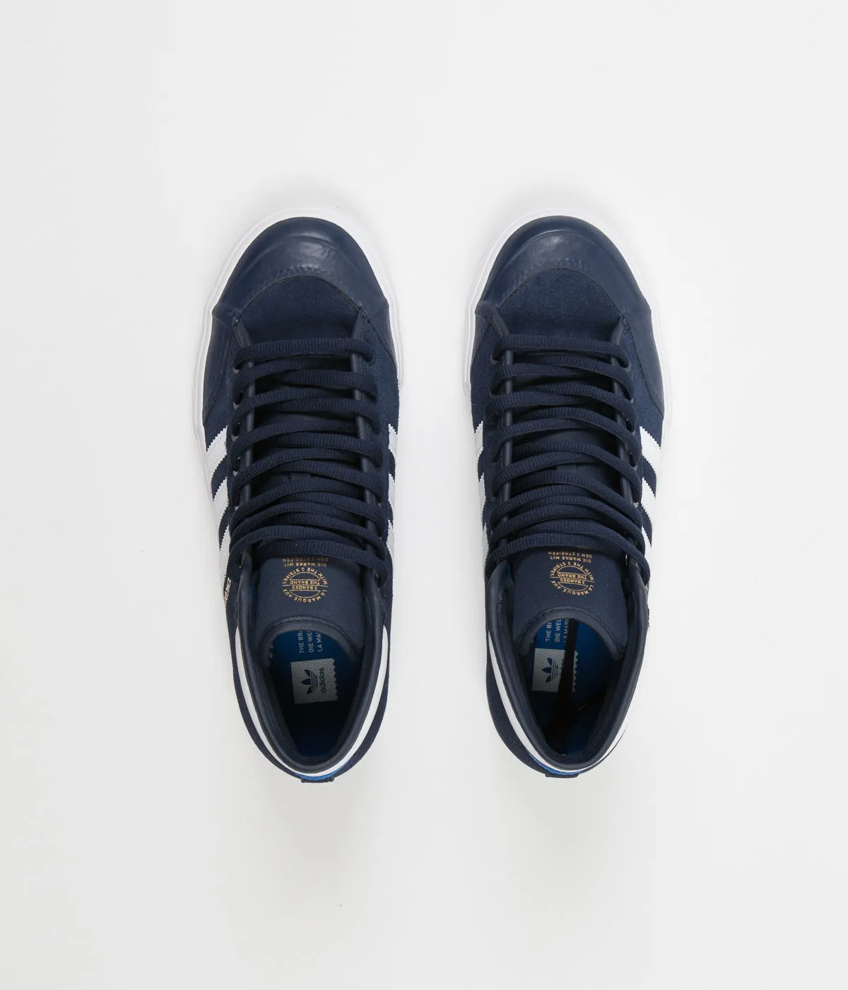 Adidas Matchcourt High RX2 Shoes - Collegiate Navy / White / Bluebird