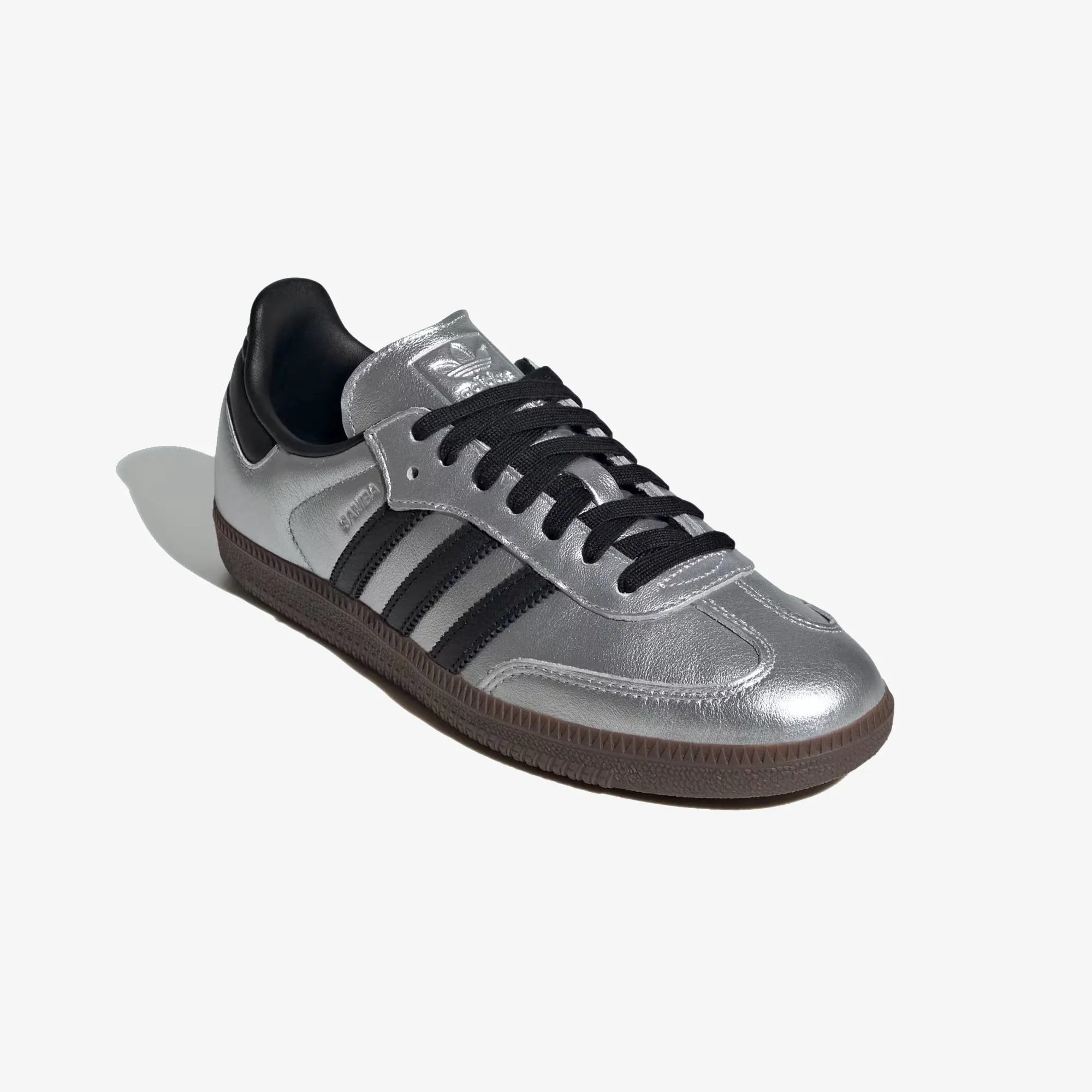 ADIDAS ORIGINALS | WMN'S SAMBA OG { SILVER METALLIC/CORE BLACK