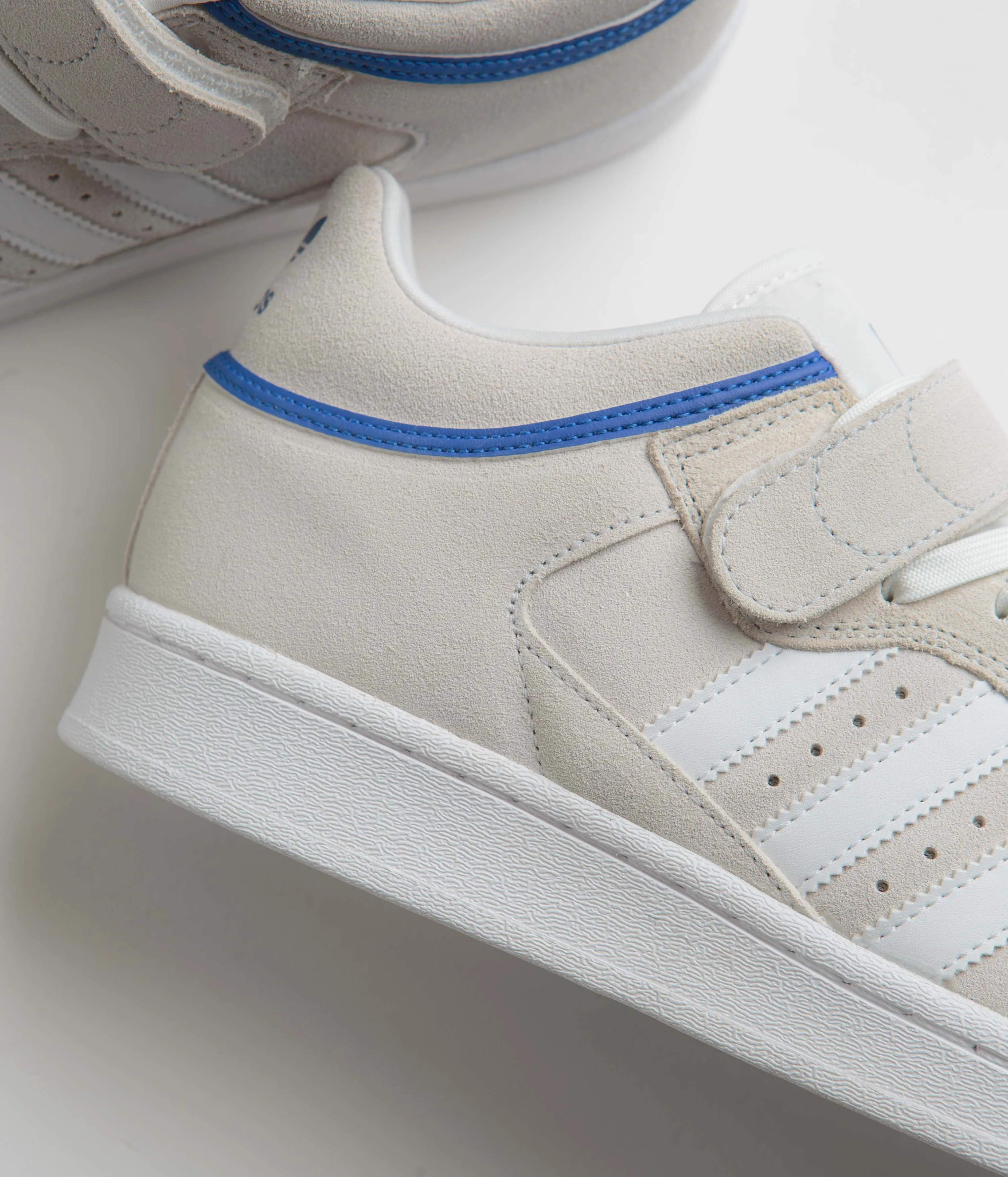 Adidas Pro Shell ADV Shoes - Crystal White / FTWR White / Team Royal Blue