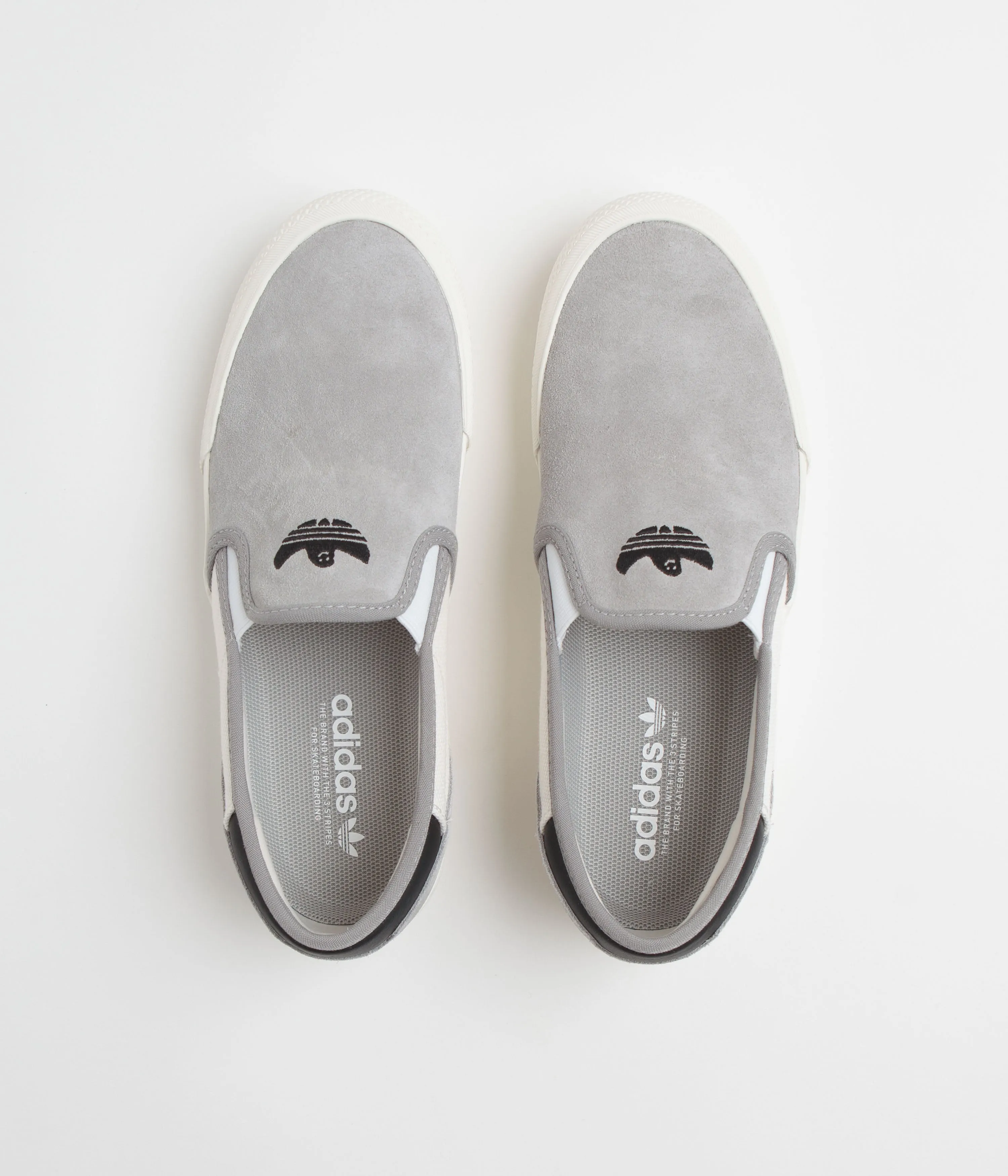 Adidas Shmoofoil Slip Shoes - Solid Grey / Cloud White / Core Black