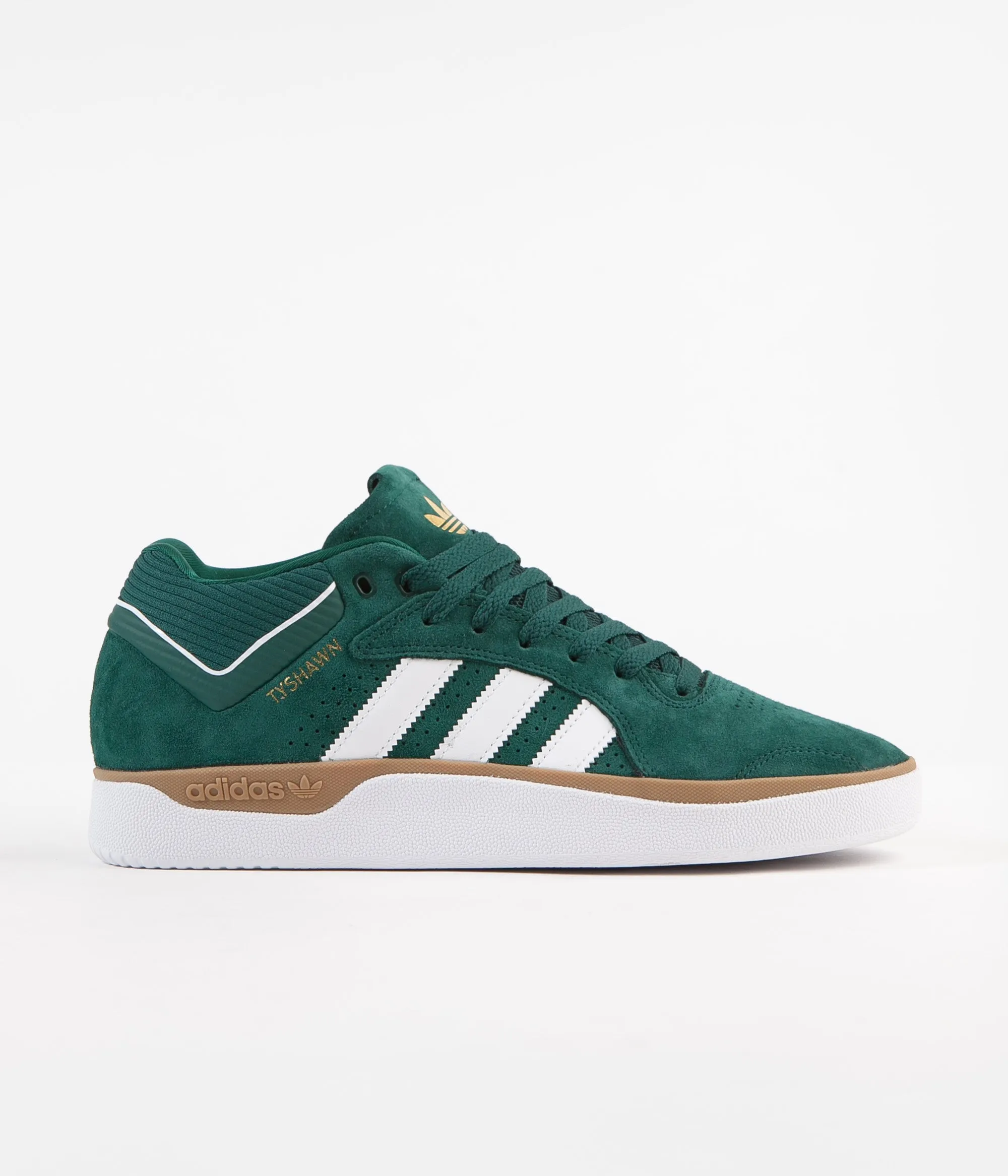 Adidas Tyshawn Shoes - Collegiate Green / White / Gum4