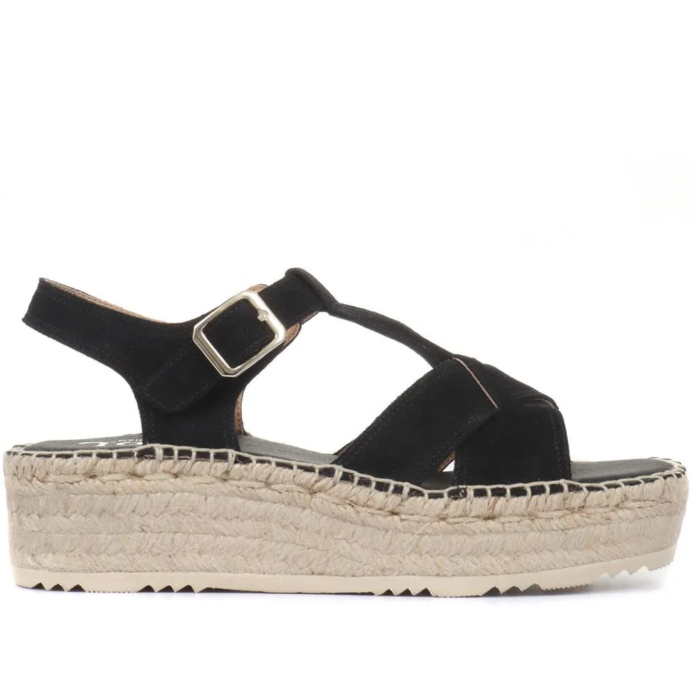 Adrienne Suede Espadrille Sandals - ADRIENNE / 320 167