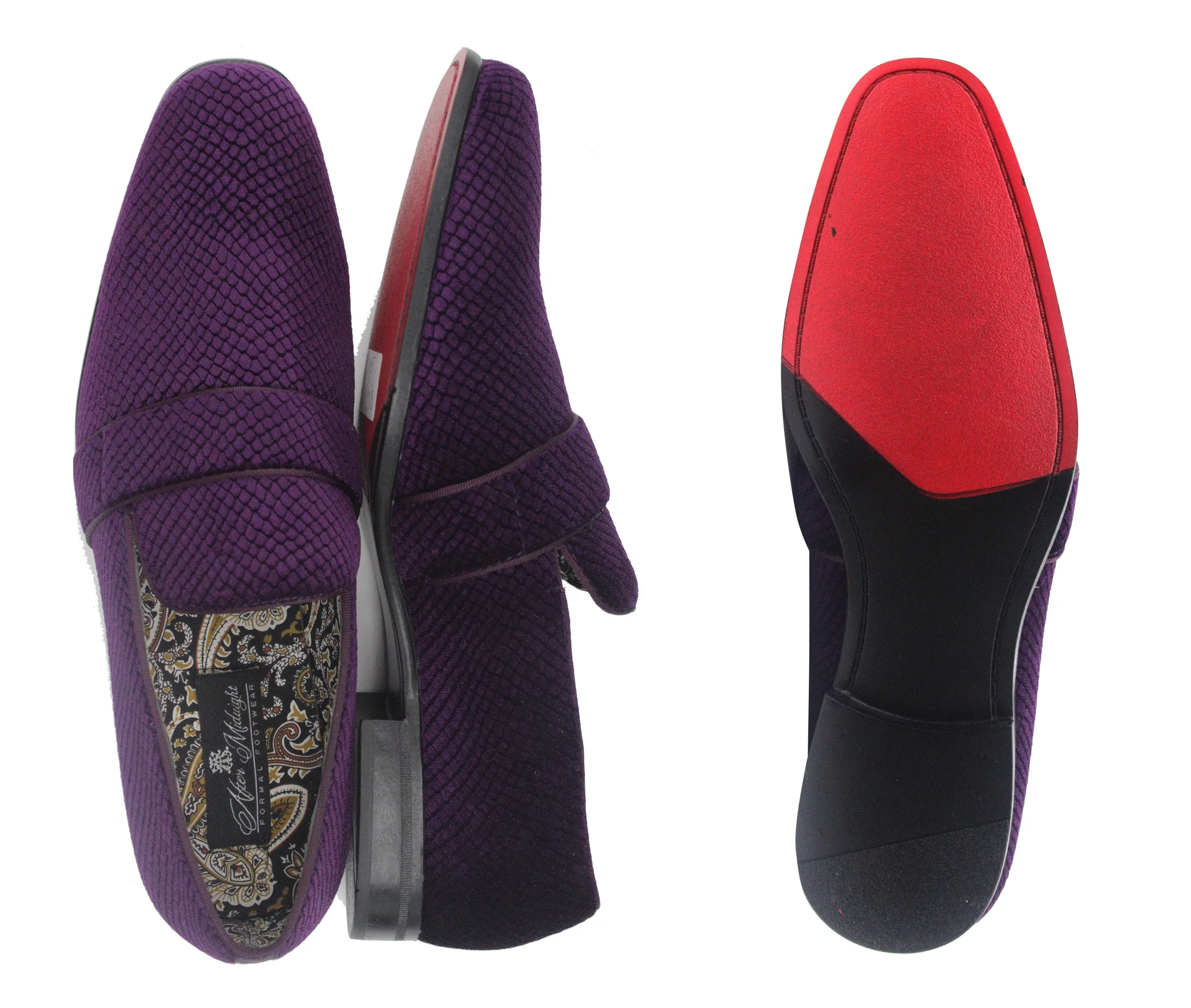 AFTER MIDNIGHT,PLAIN TOE-SLIP ON-SHOES-6831-PURPLE