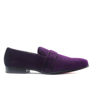 AFTER MIDNIGHT,PLAIN TOE-SLIP ON-SHOES-6831-PURPLE