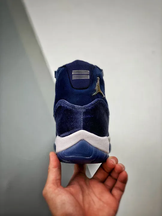 Air Jordan 11 Velvet Midnight Navy/Metallic Silver-White AR0715-441