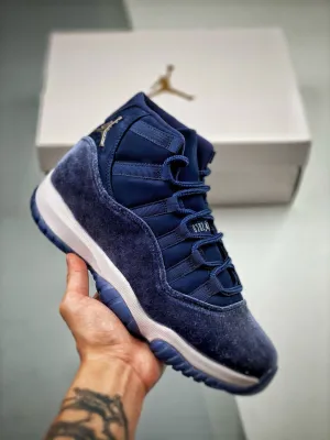 Air Jordan 11 Velvet Midnight Navy/Metallic Silver-White AR0715-441