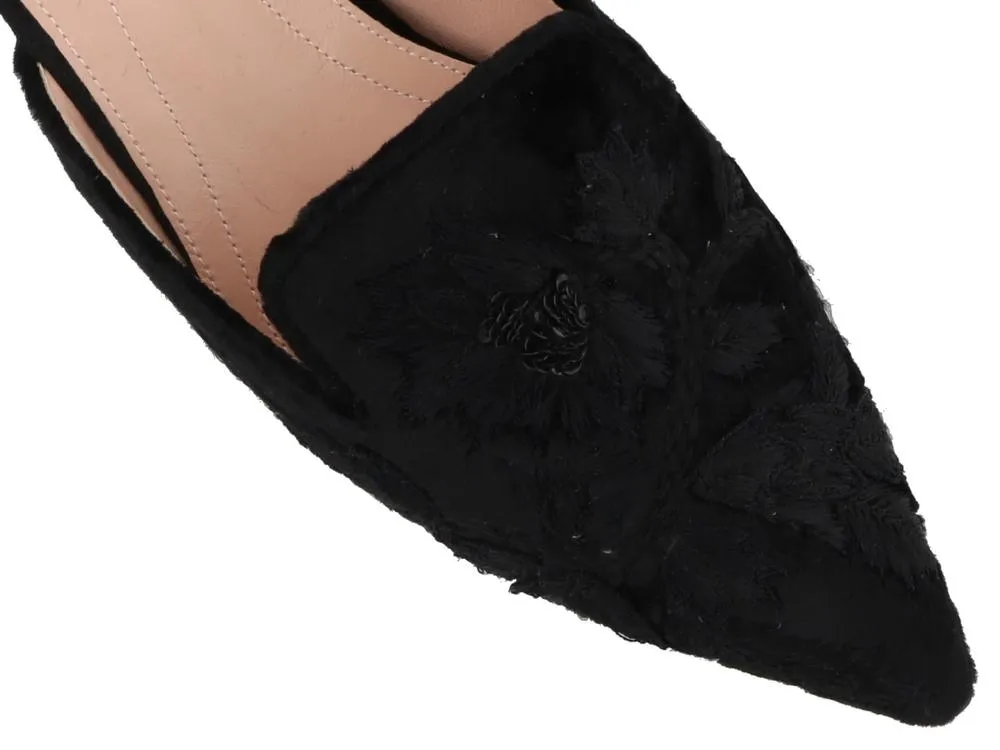 Alberta Ferretti Mia Velvet Mules