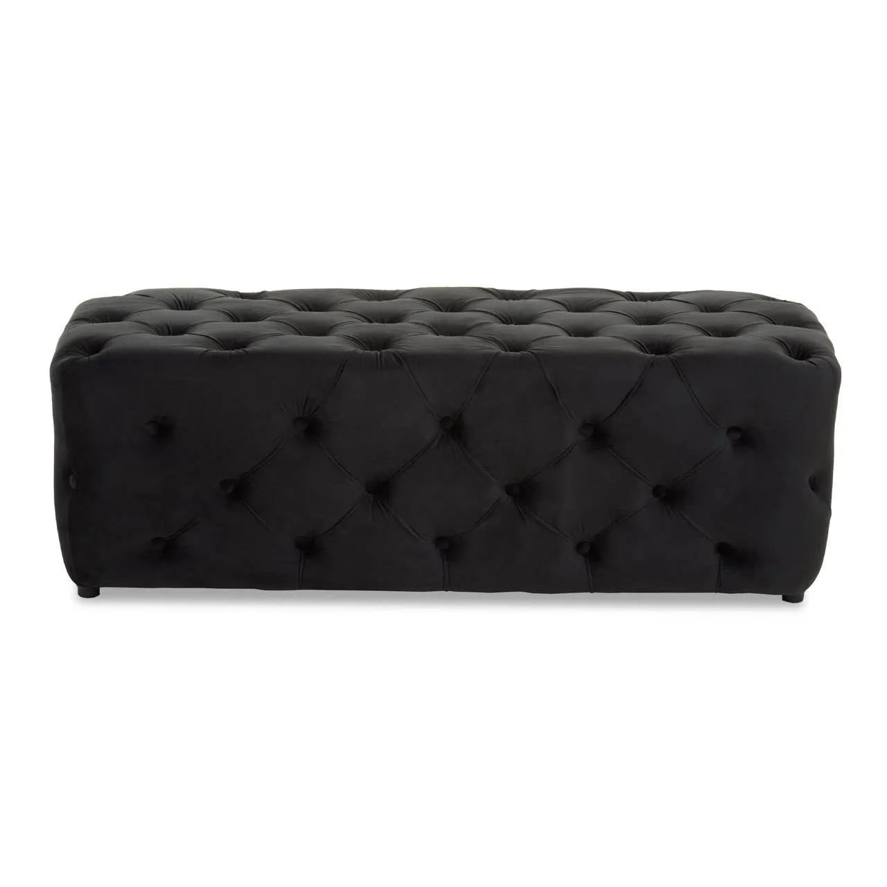 Alea Black Velvet Bench