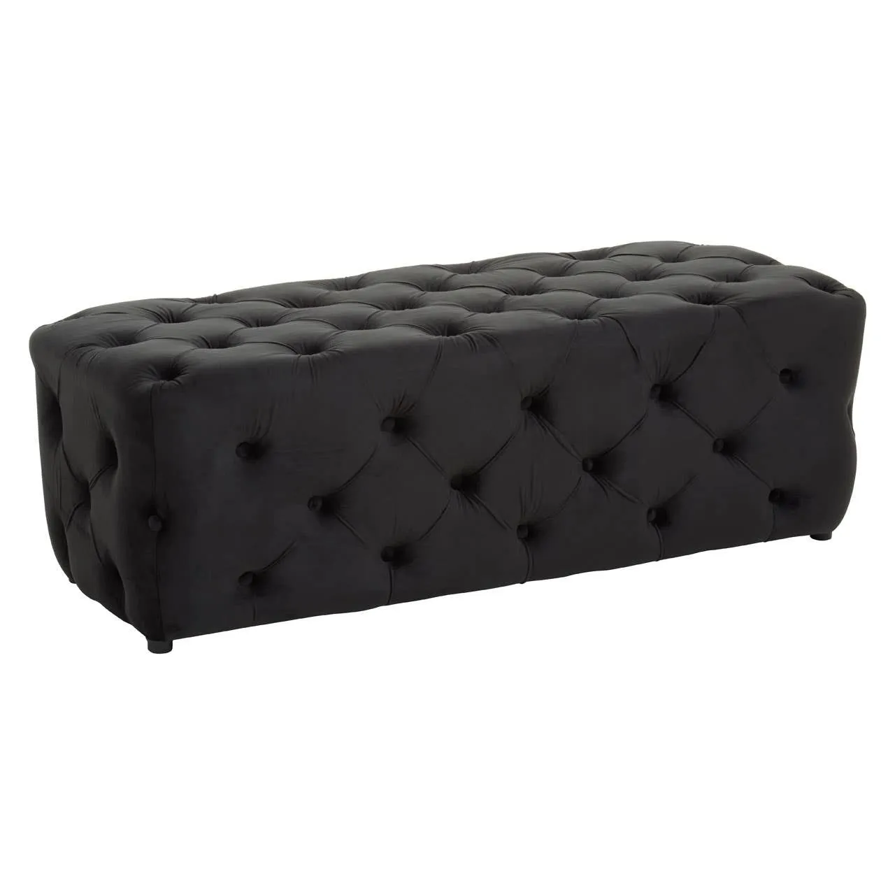 Alea Black Velvet Bench