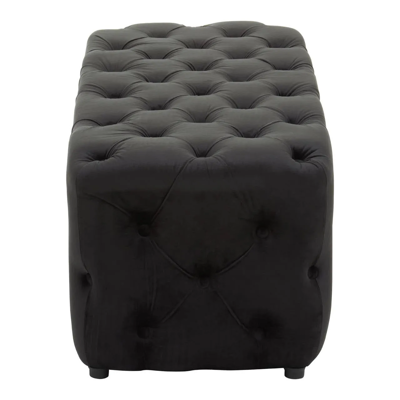 Alea Black Velvet Bench