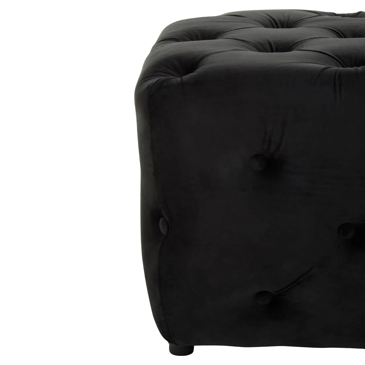 Alea Black Velvet Bench