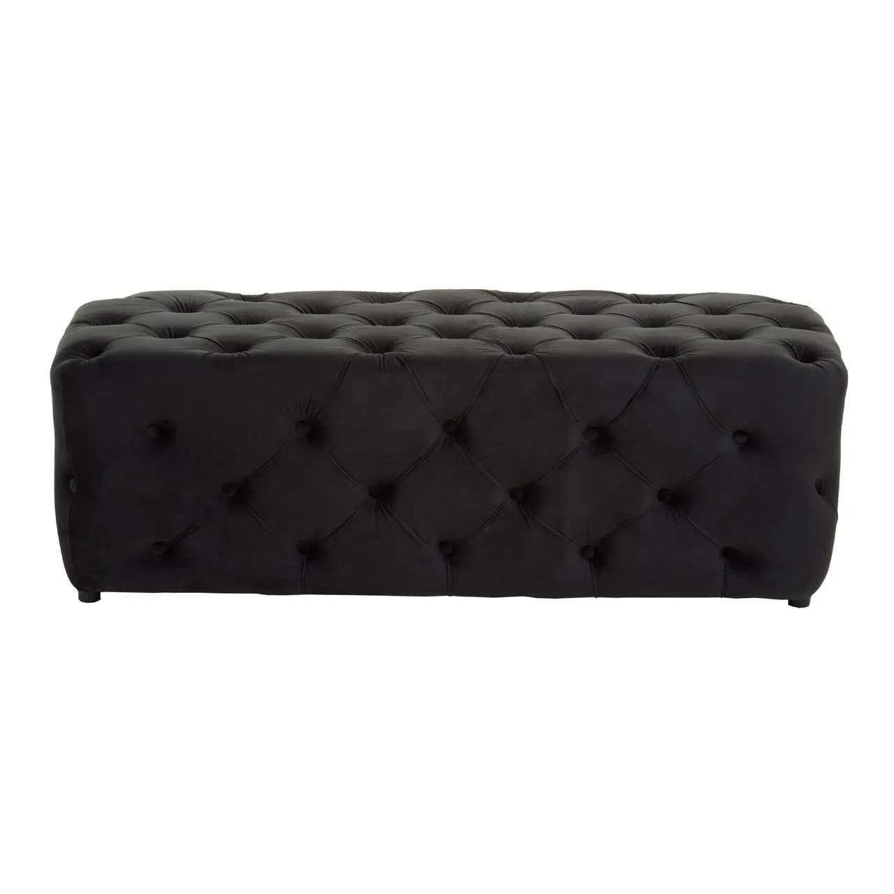 Alea Black Velvet Bench