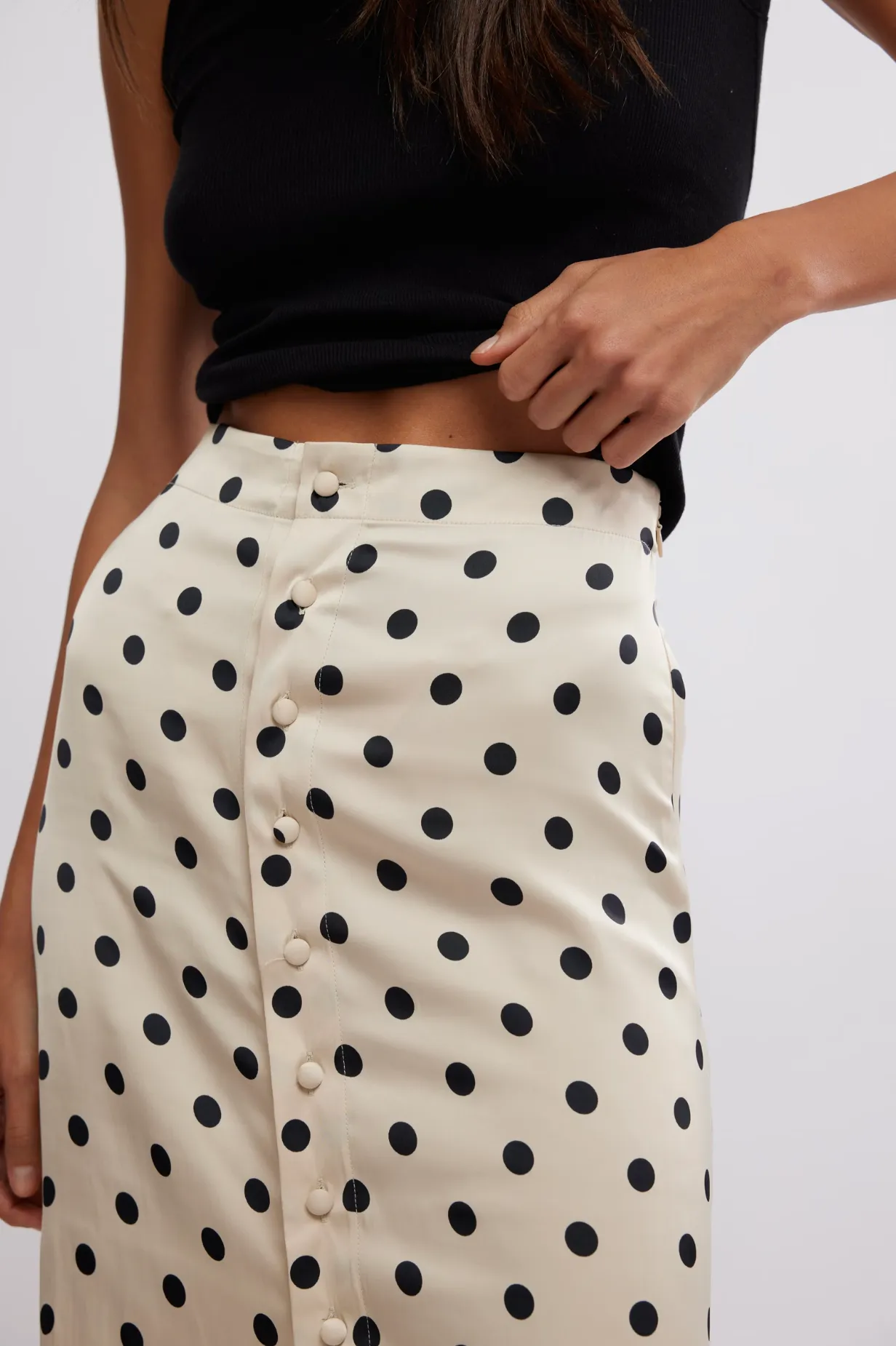 Analise Printed Midi Skirt