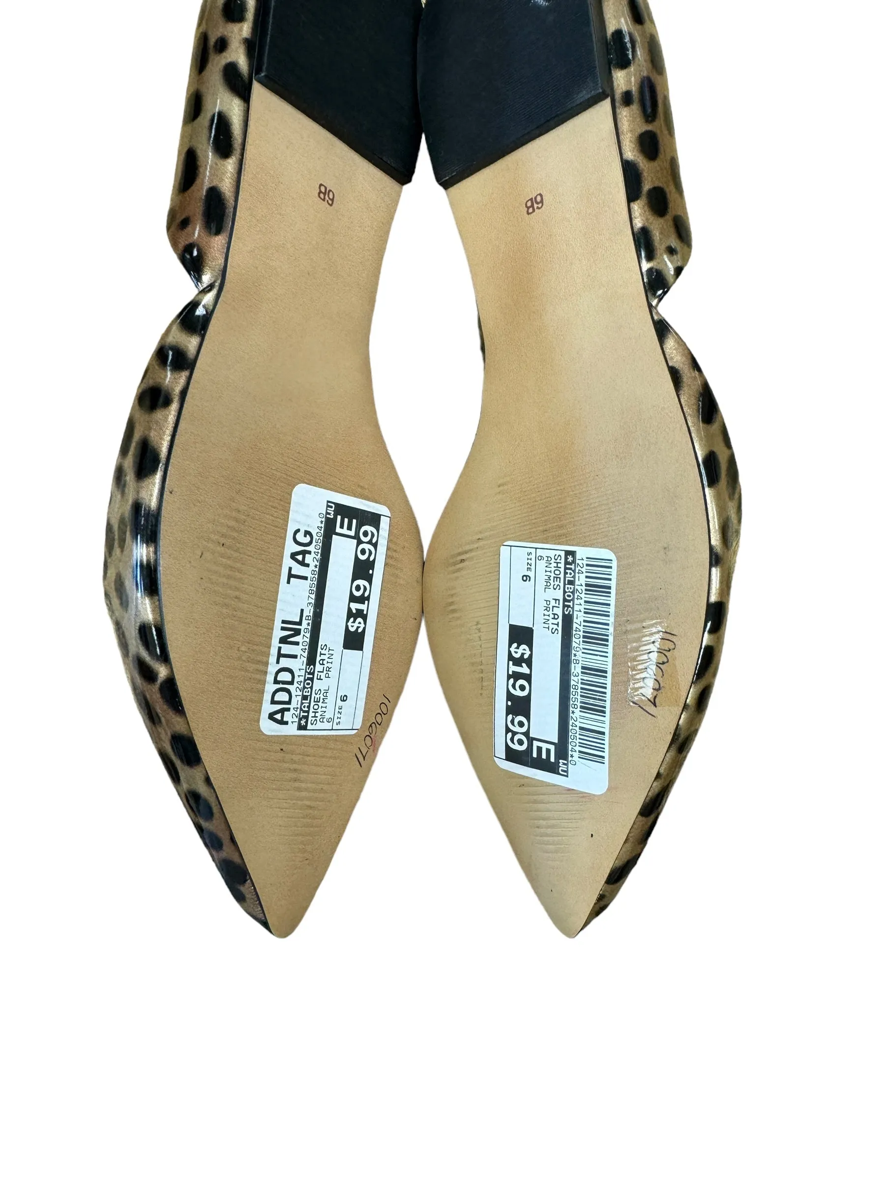 Animal Print Shoes Flats Talbots, Size 6