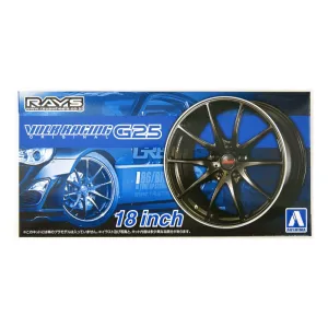 Aoshima: 1/24 The Tuned Car - Volk Racing G25 18-inch Tire and Wheel Set