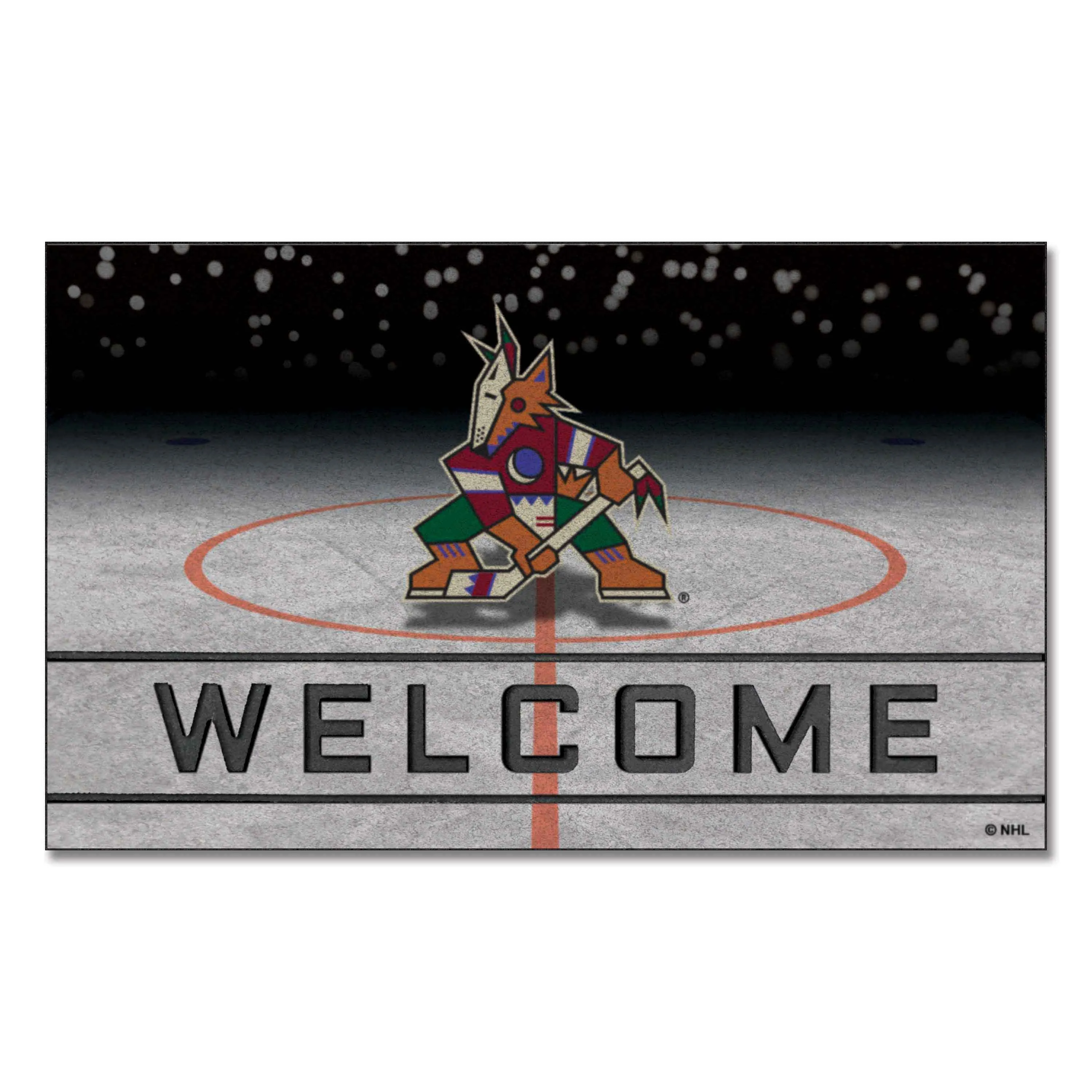 Arizona Coyotes Crumb Rubber Door Mat - 18in. x 30in.