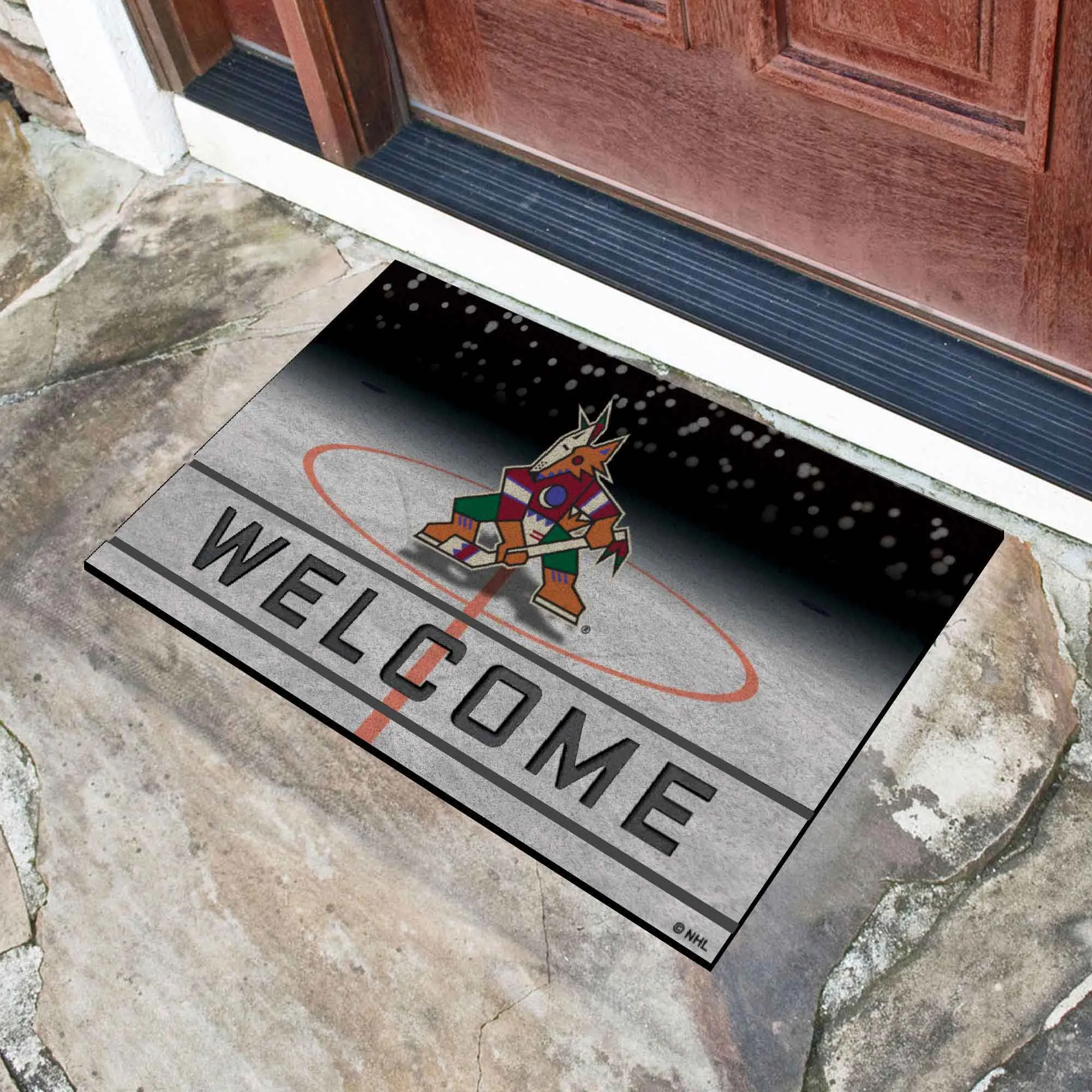 Arizona Coyotes Crumb Rubber Door Mat - 18in. x 30in.