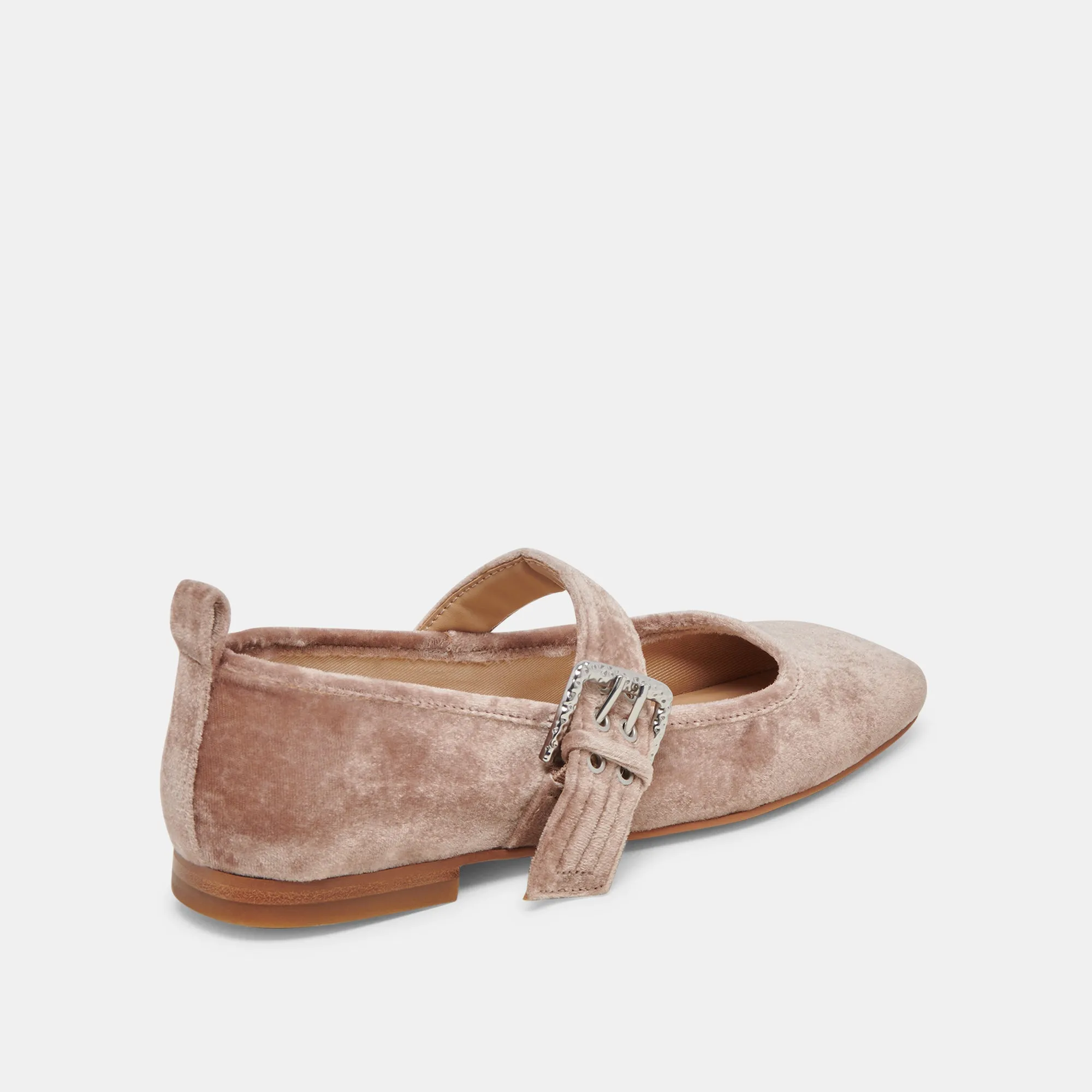 ARORA BALLET FLATS ROSE VELVET