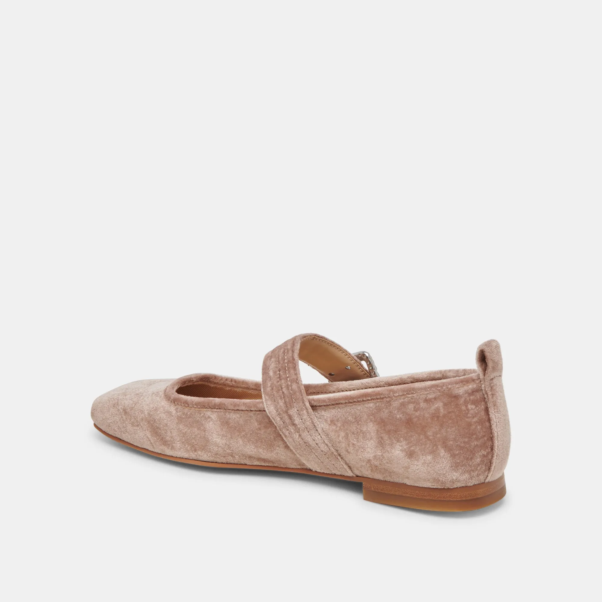 ARORA BALLET FLATS ROSE VELVET