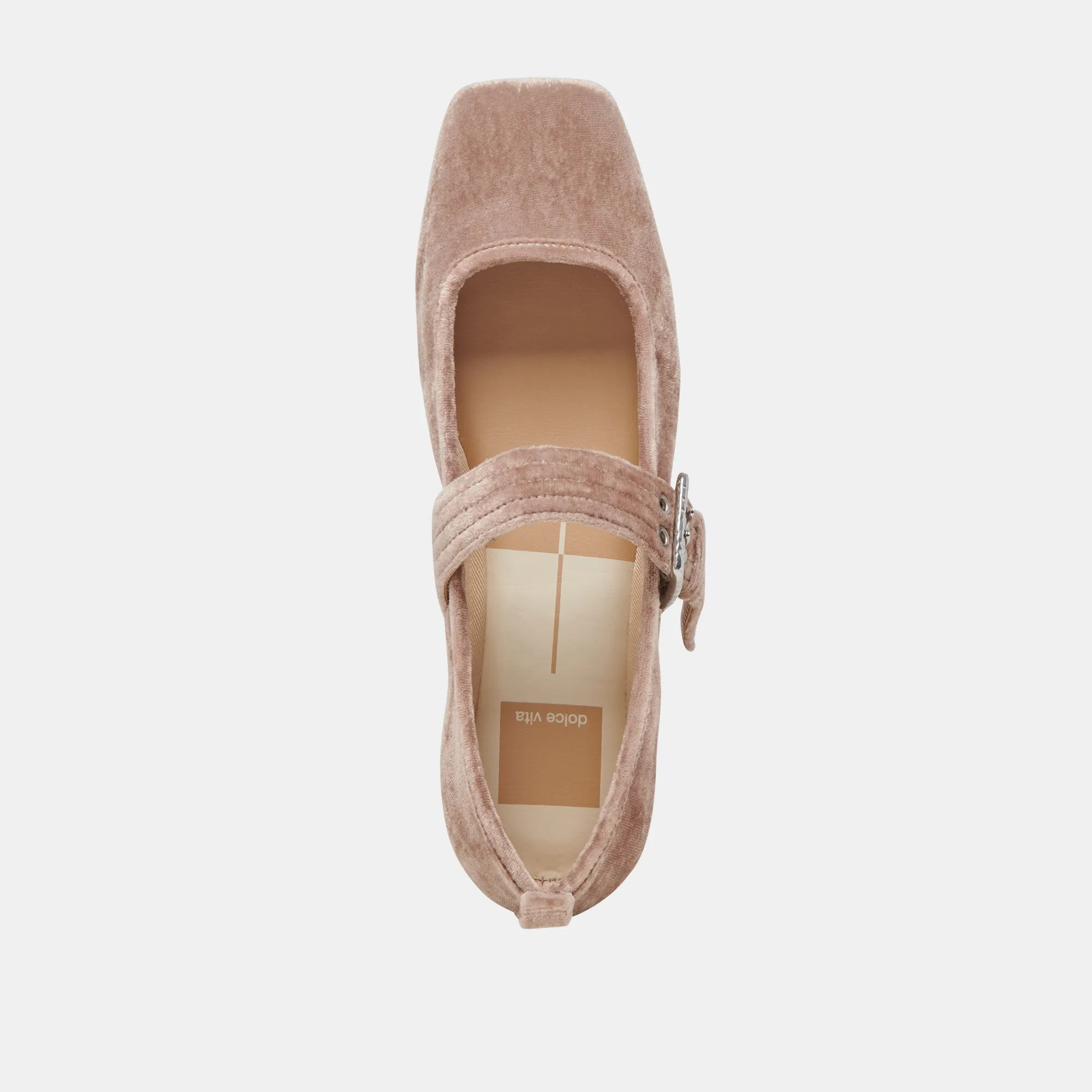 ARORA BALLET FLATS ROSE VELVET