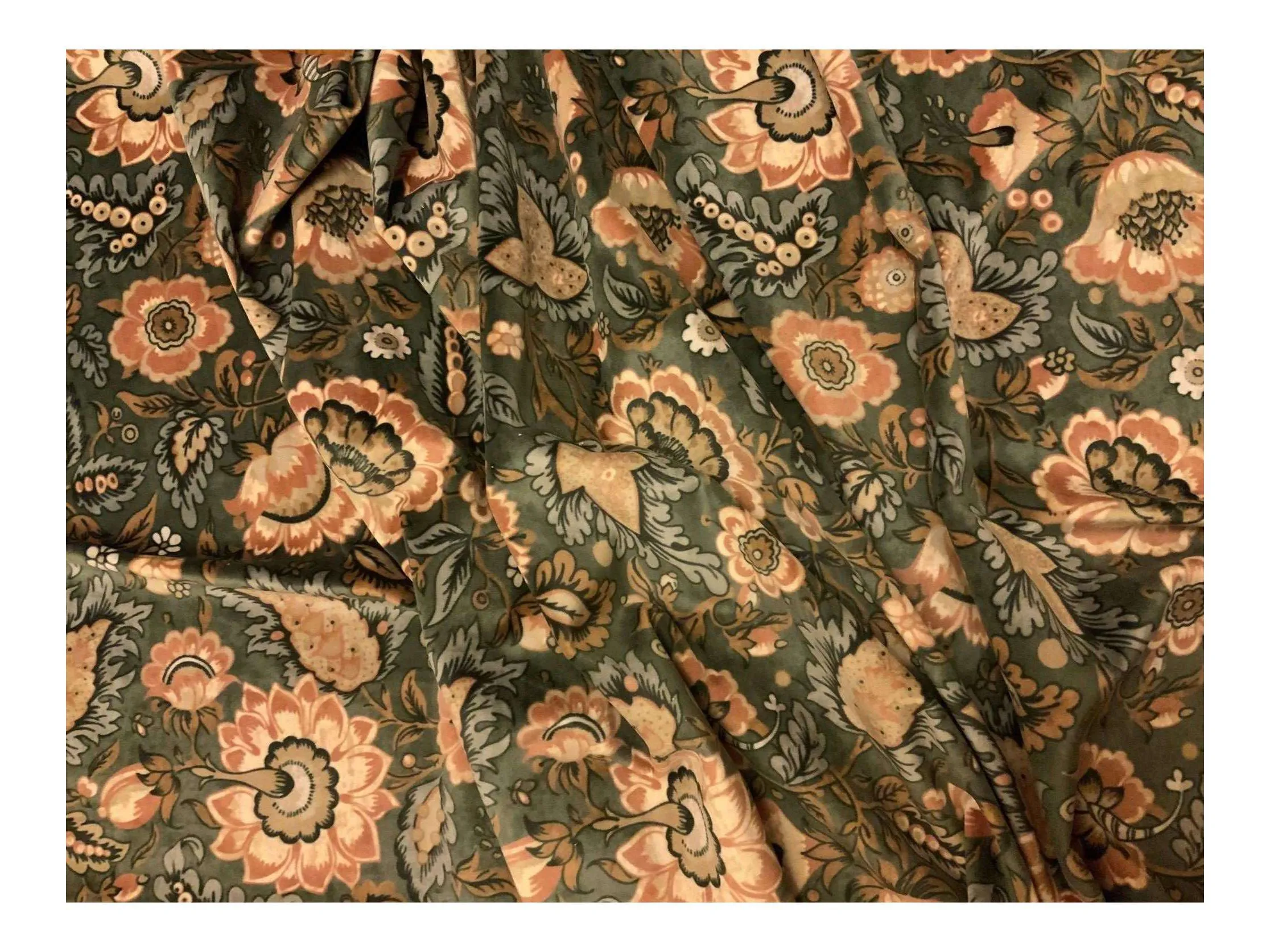 AUTUMN SPICE Pattern Upholstery / Furnishing velvet - 140 cms - 330 gsm