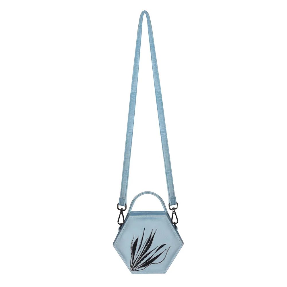 Baby Blue Micro Hexagon Mini Bag