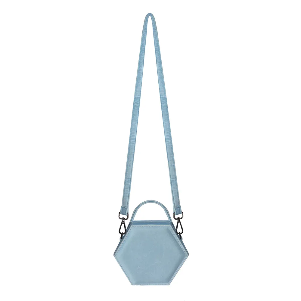 Baby Blue Micro Hexagon Mini Bag