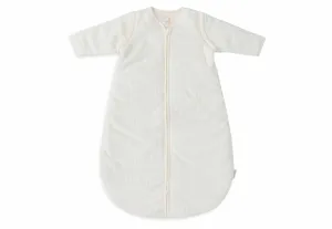 Baby Sleeping Bag with Removable Sleeves 110cm Rib - Ivory