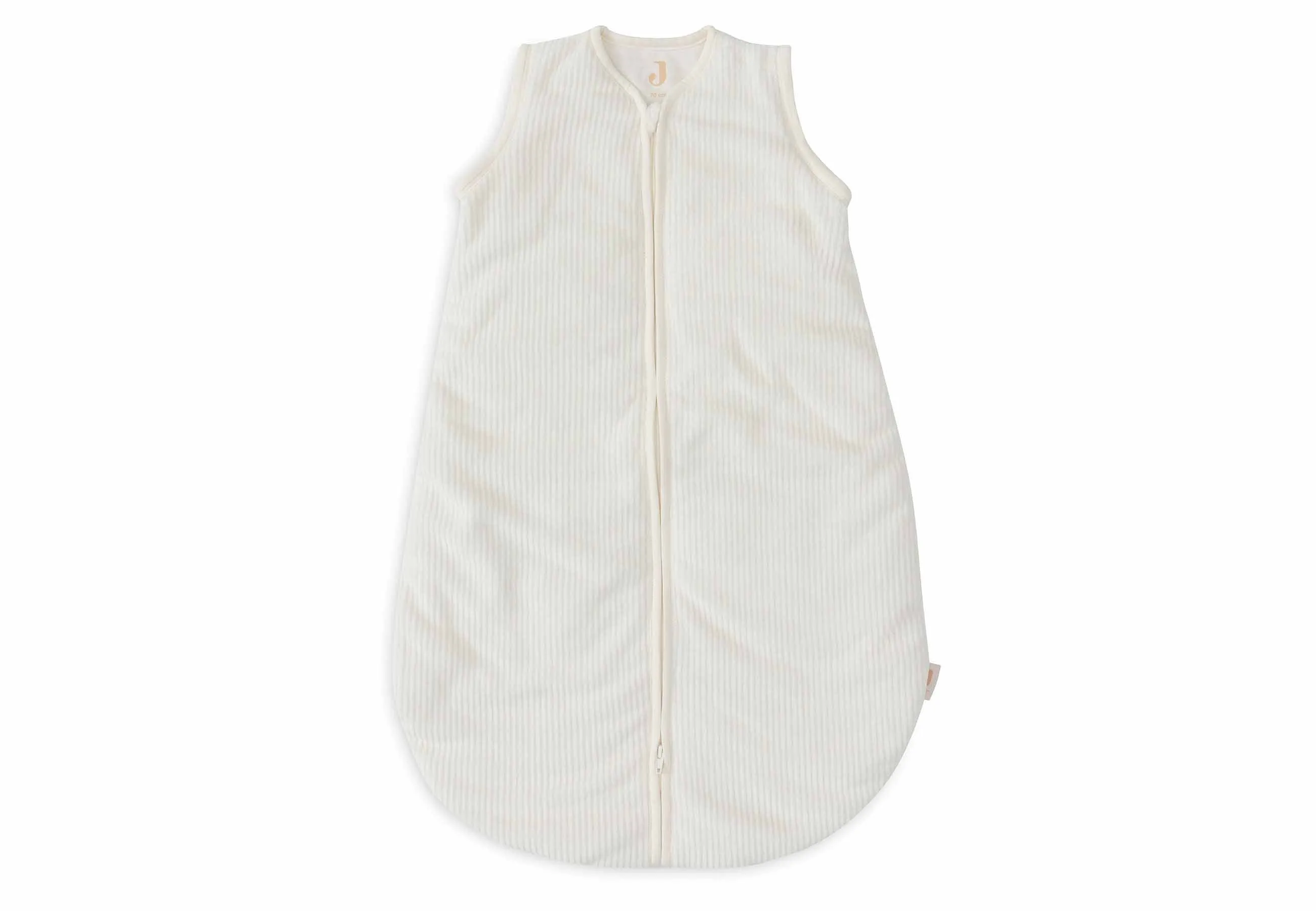 Baby Sleeping Bag with Removable Sleeves 110cm Rib - Ivory