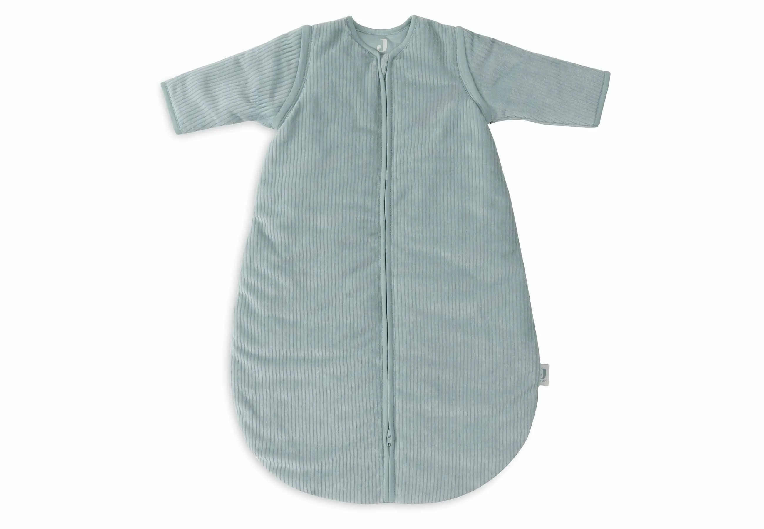 Baby Sleeping Bag with Removable Sleeves 110cm Rib - Sea Green