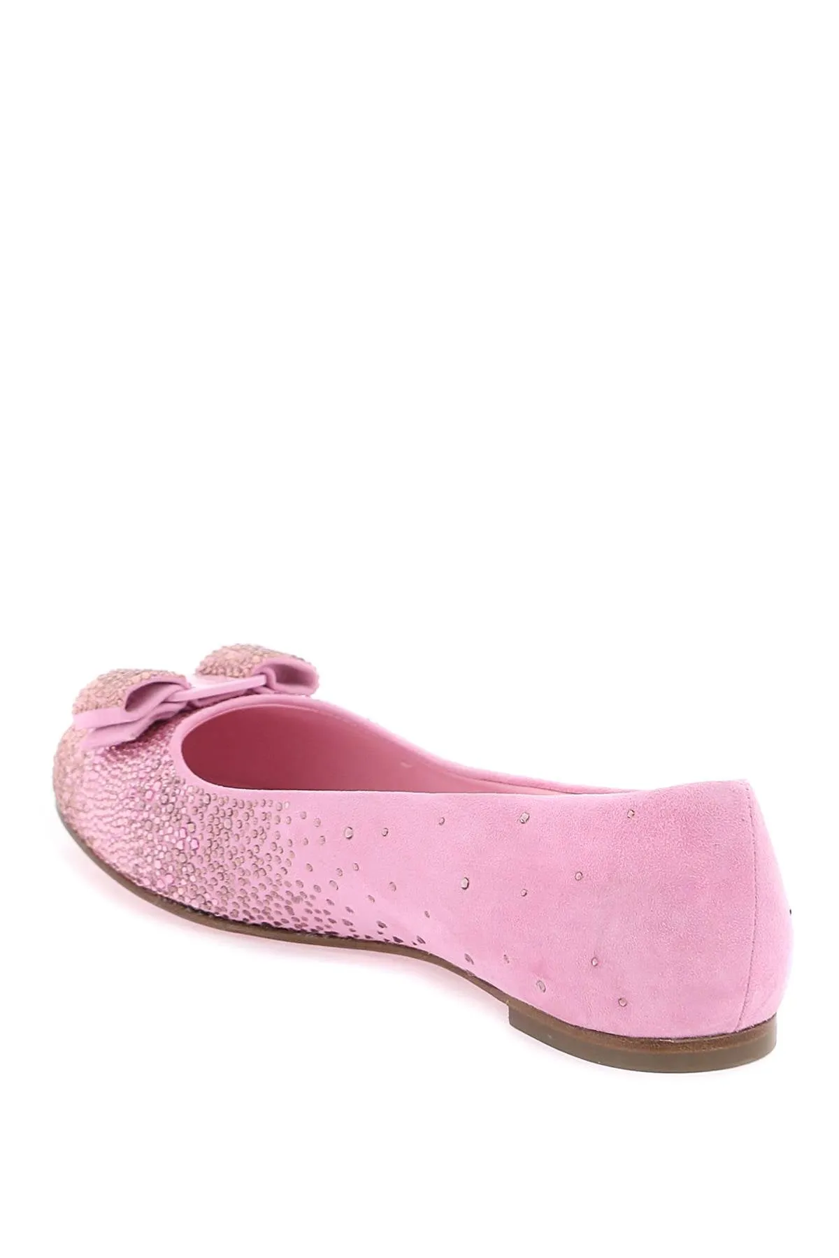 ballerina flats with vara bow and crystals