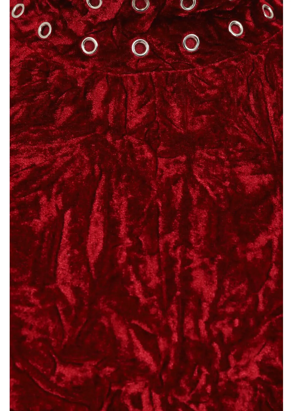 Banned Big Crush Velvet 60's Dress Burgundy