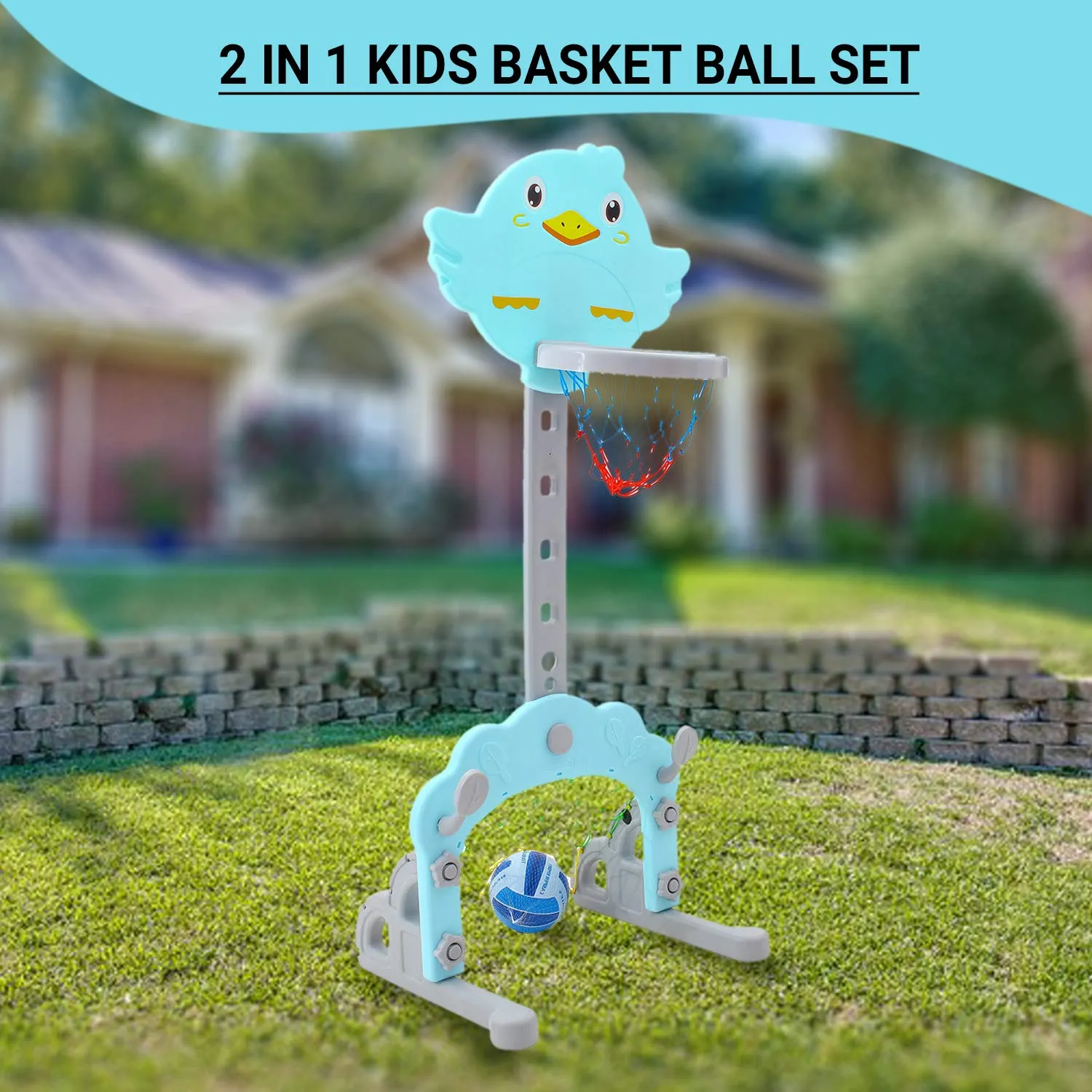 Baybee Multi Activity Sports Basketball Set Toys for Kids with Ball for Babies