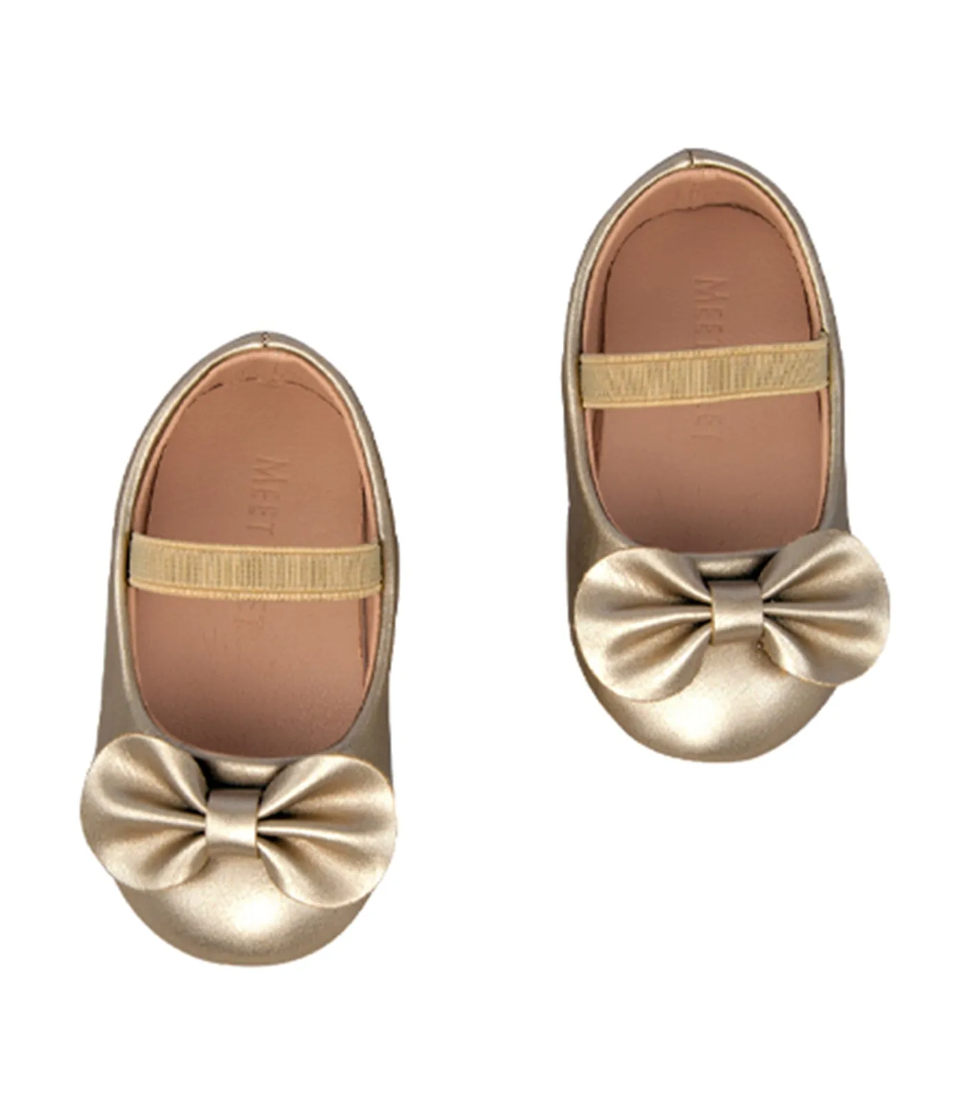 Bee 2 Mary Janes for Toddler Girls - Gold