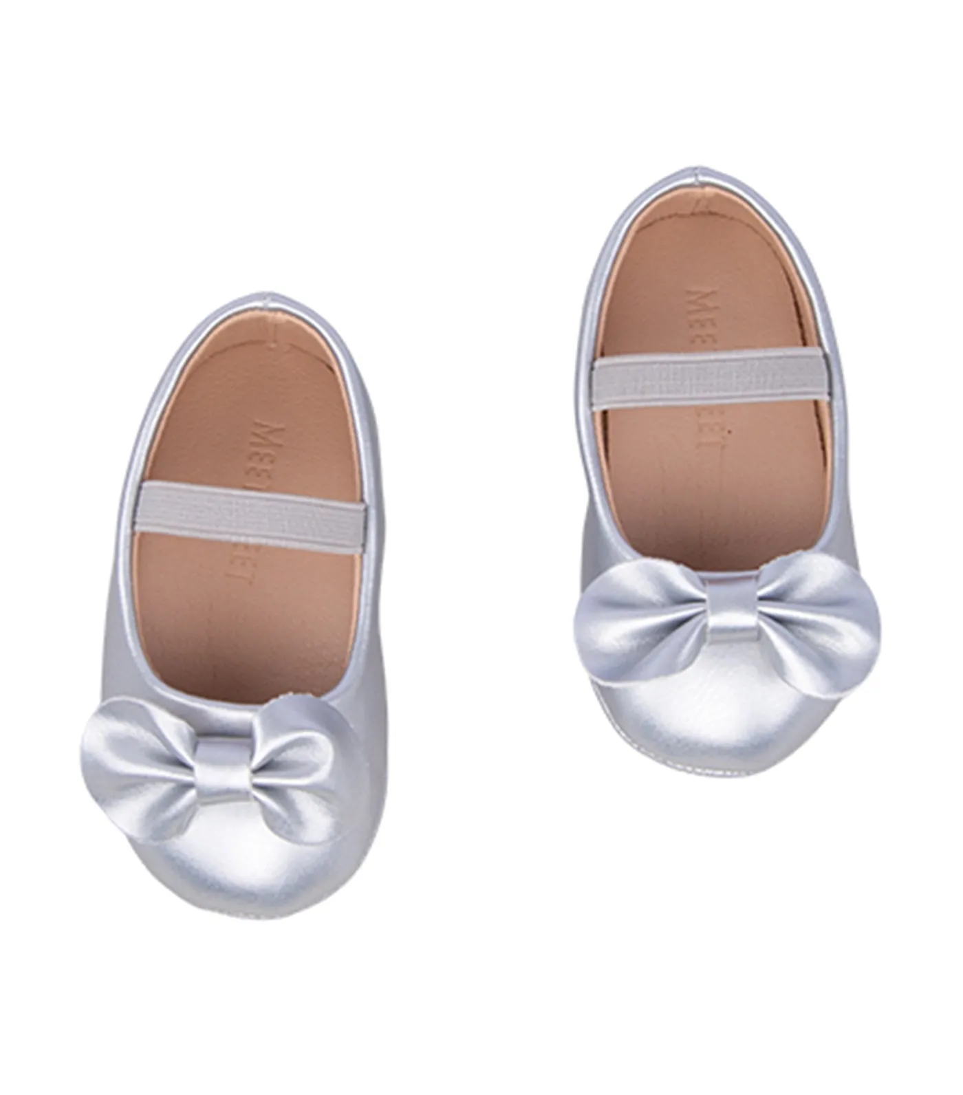 Bee 2 Mary Janes for Toddler Girls - Silver