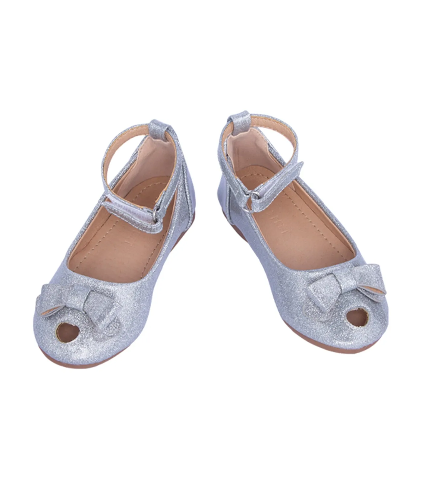 Bela Flats for Girls - Silver