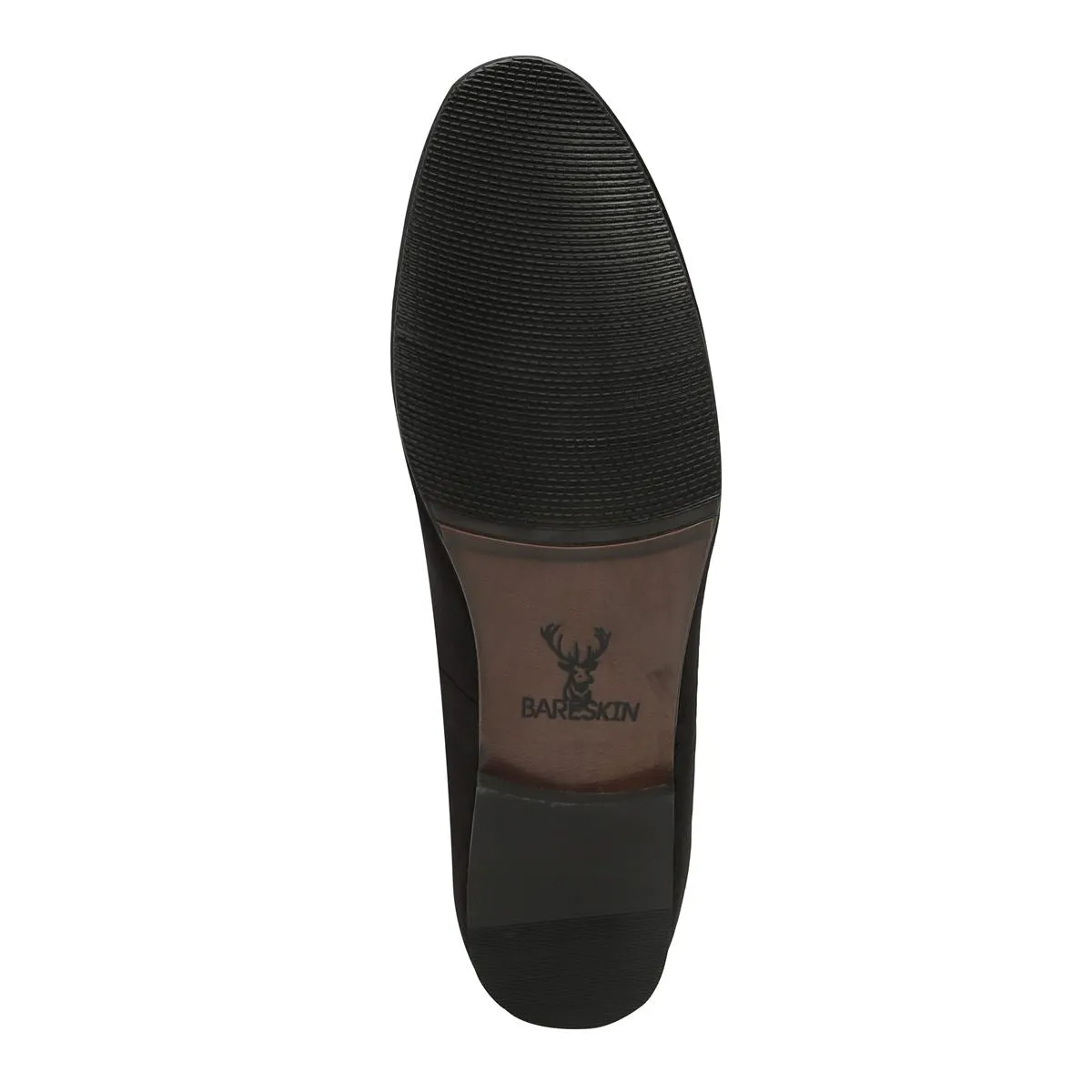 Black Body Building Embroidery Collection Velvet Slip-On Shoes By Bareskin